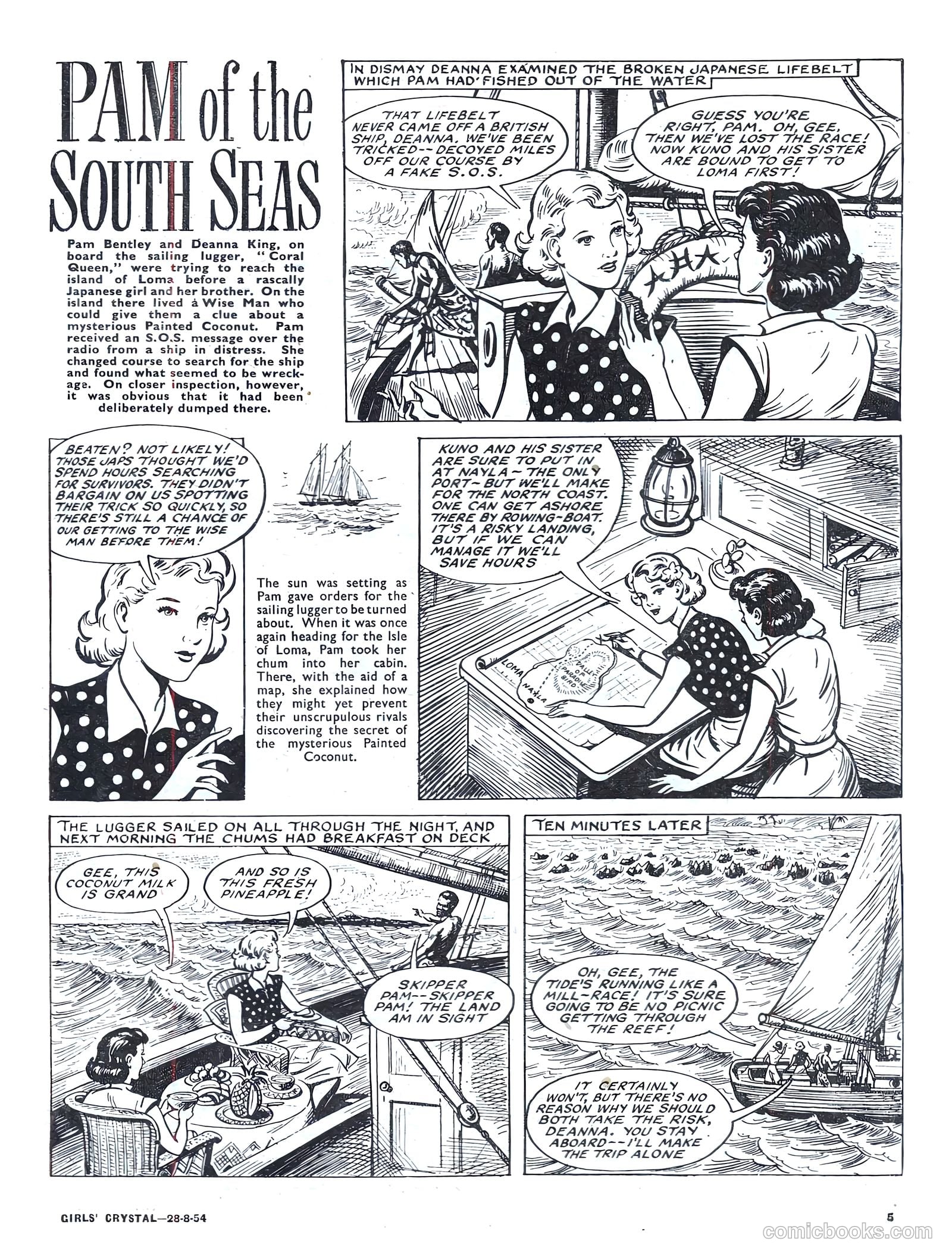 Girls' Crystal #984 (1954) — page 5 of 20