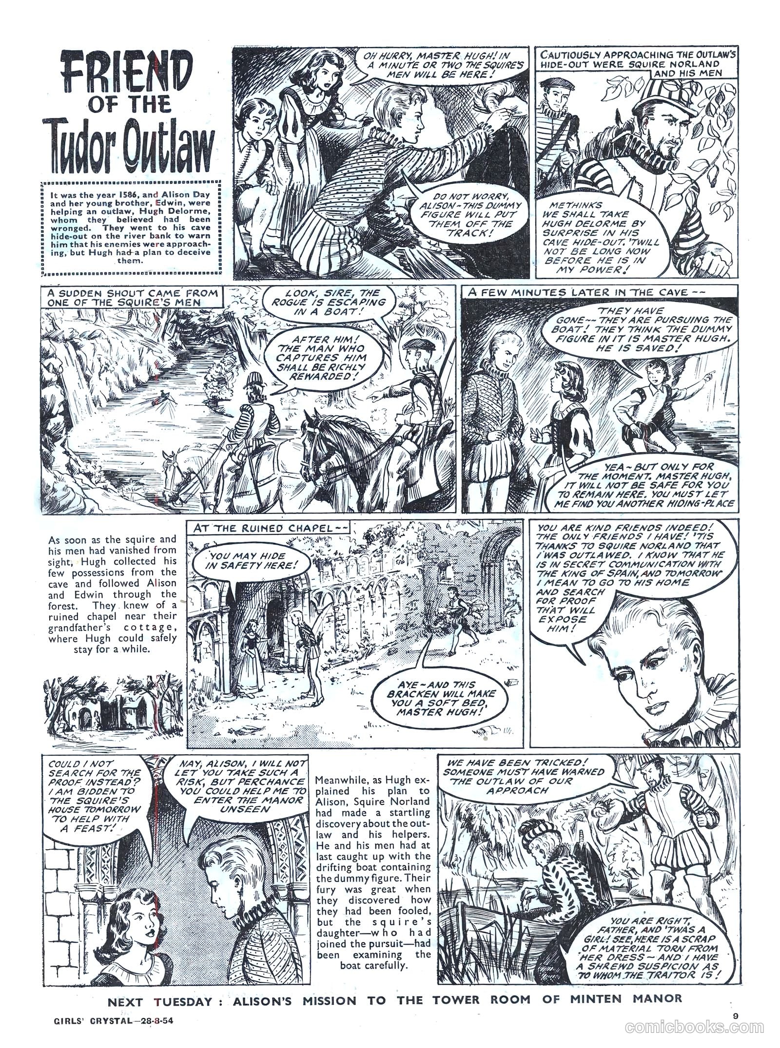Girls' Crystal #984 (1954) — page 9 of 20