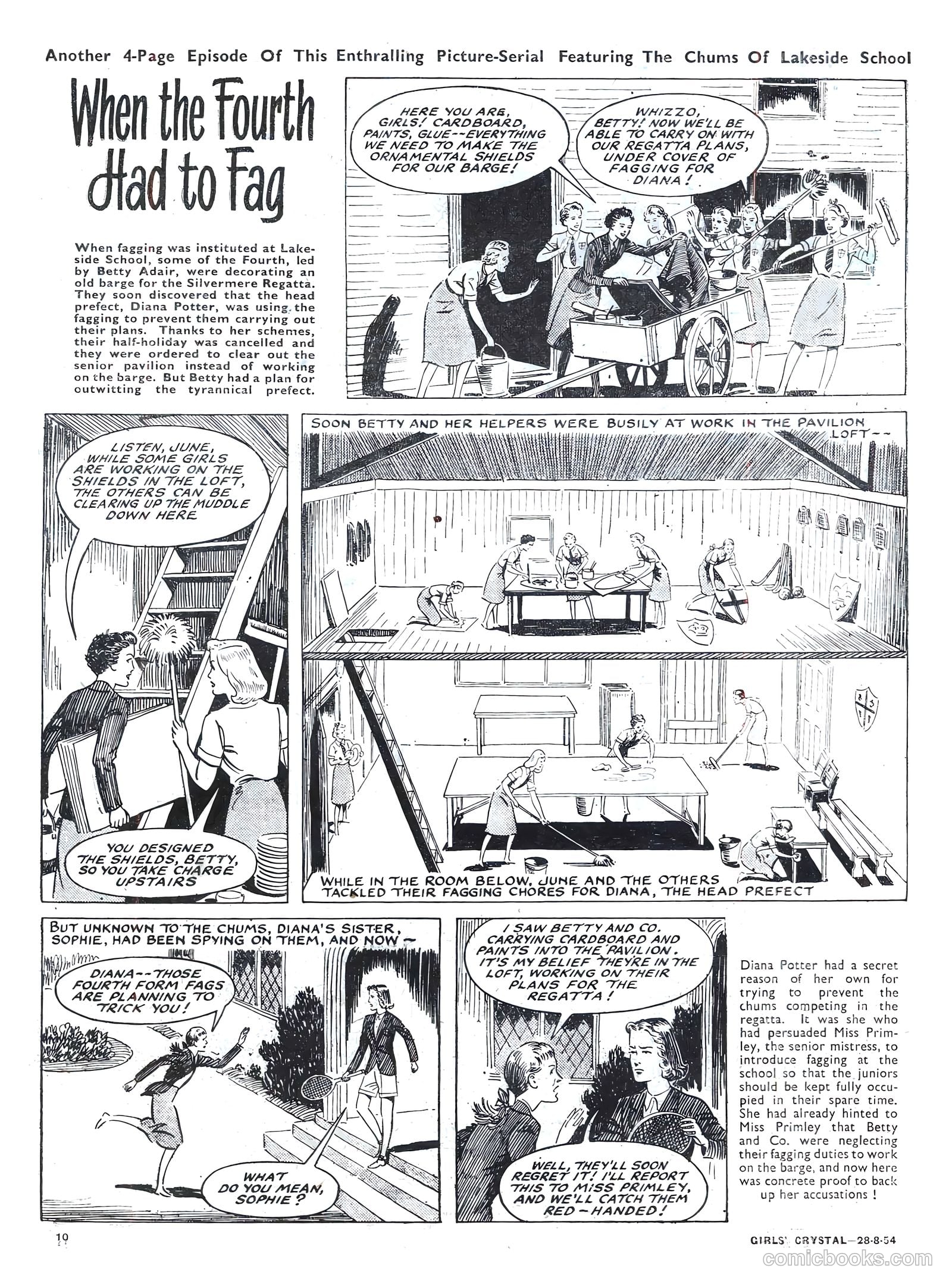 Girls' Crystal #984 (1954) — page 10 of 20