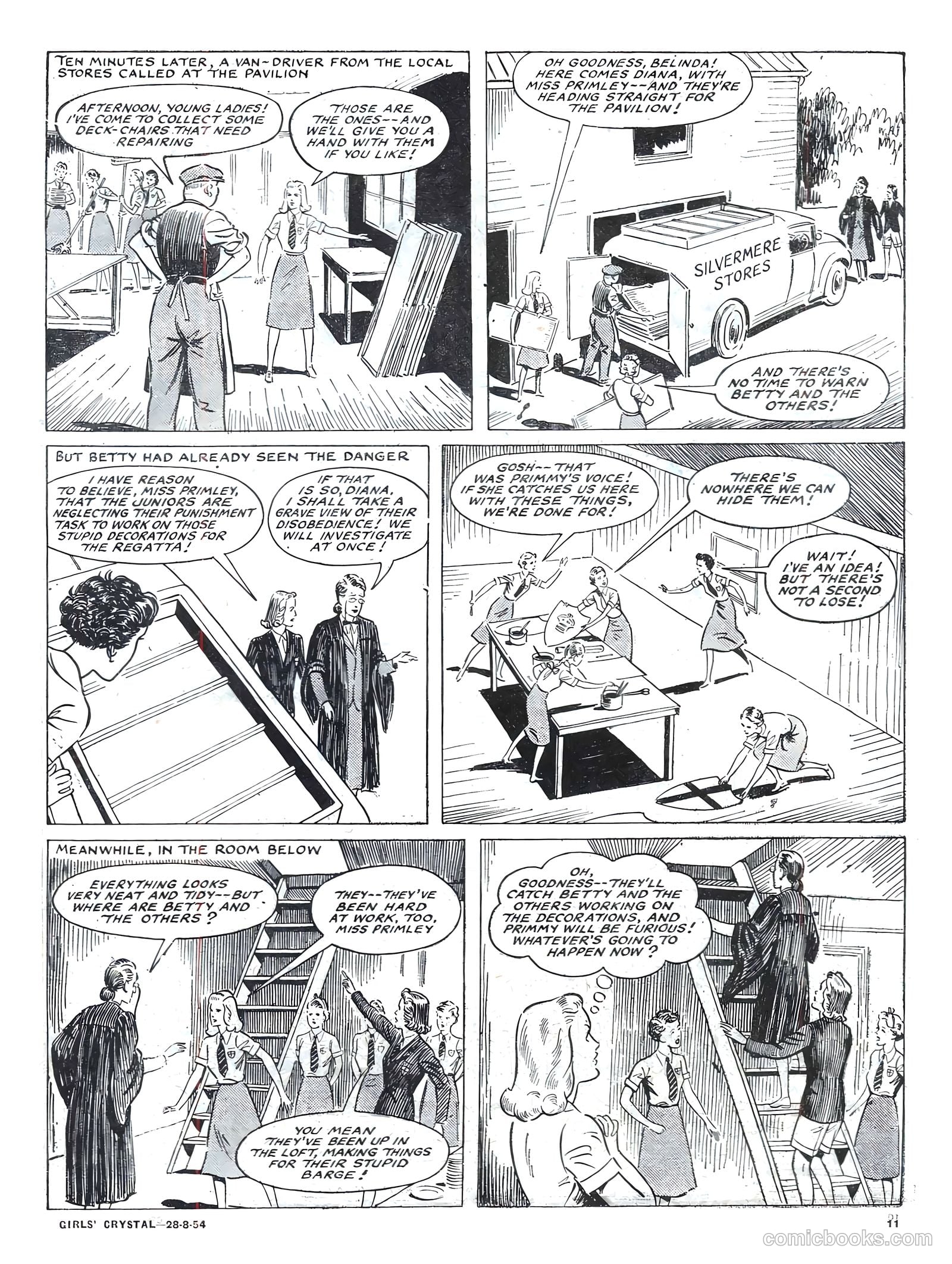 Girls' Crystal #984 (1954) — page 11 of 20