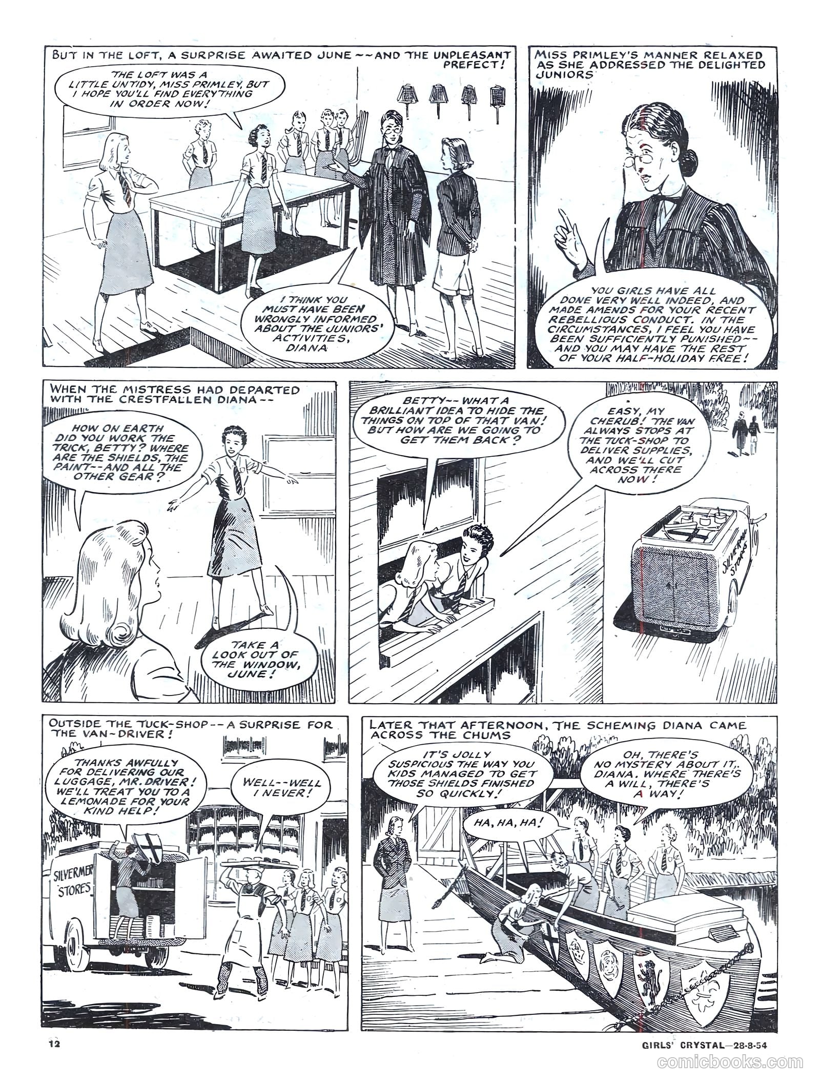 Girls' Crystal #984 (1954) — page 12 of 20