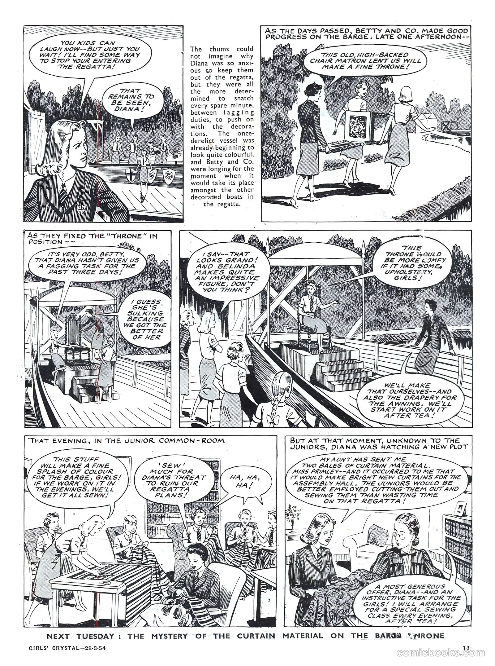Girls' Crystal #984 (1954) — page 13 of 20