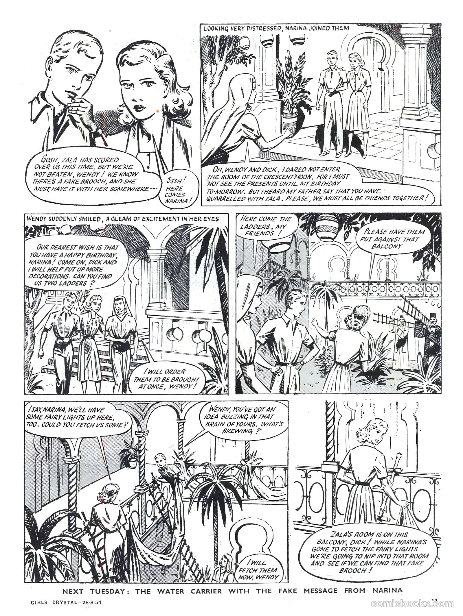 Girls' Crystal #984 (1954) — page 17 of 20