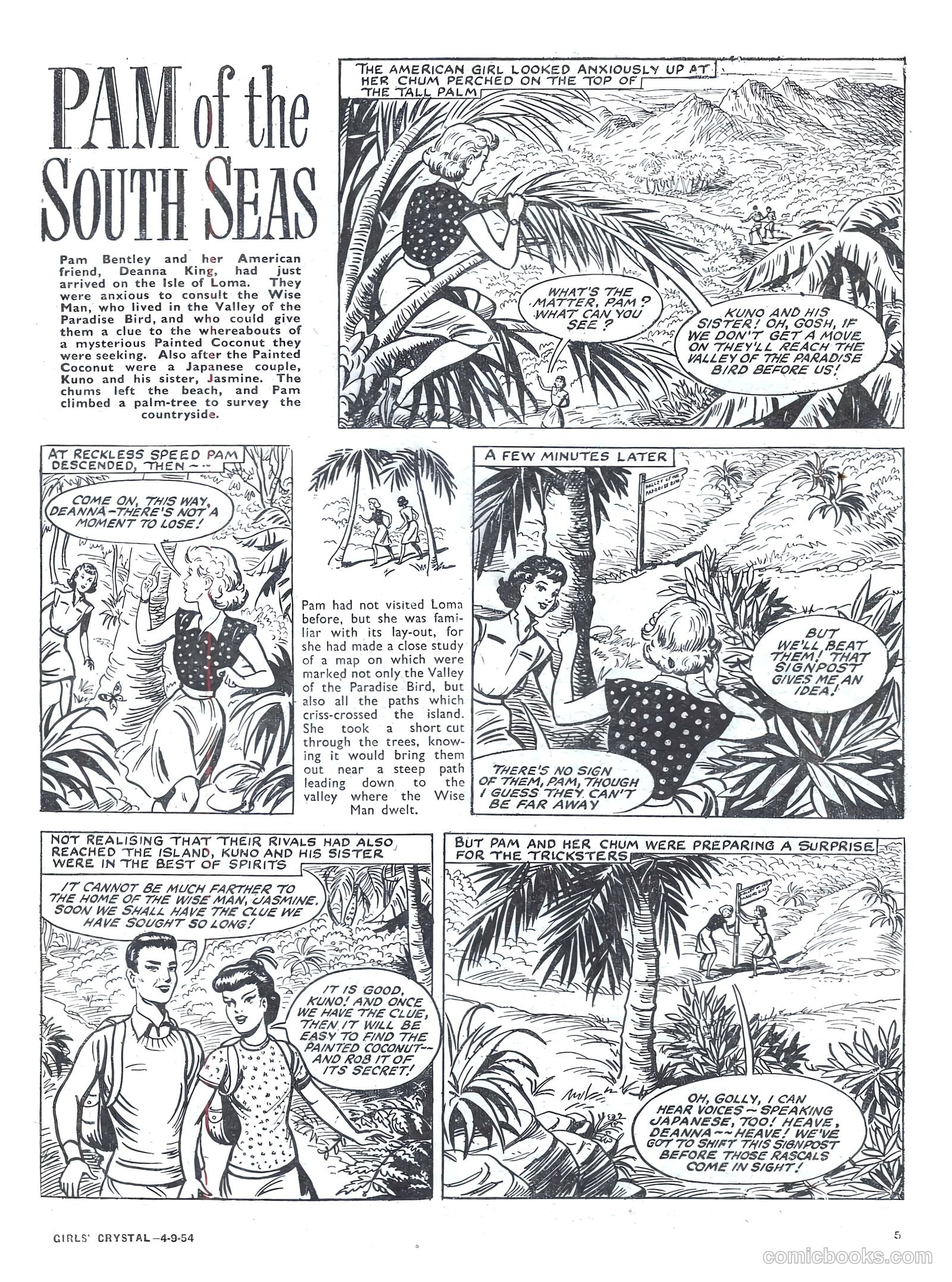 Girls' Crystal #985 (1954) — page 5 of 20