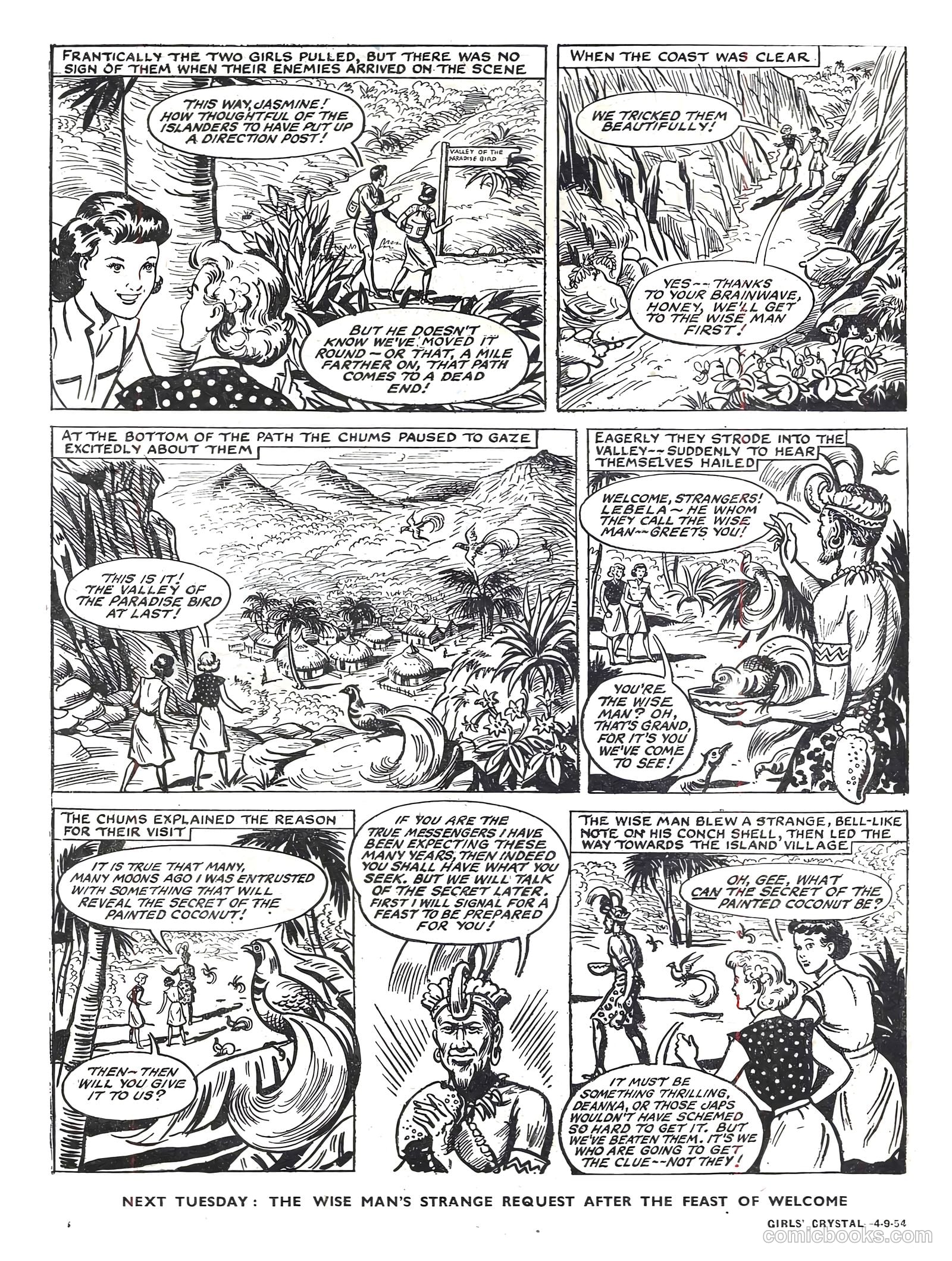 Girls' Crystal #985 (1954) — page 6 of 20