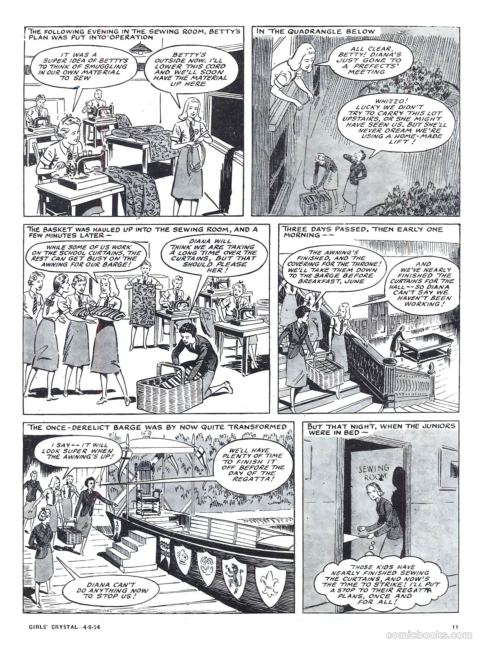 Girls' Crystal #985 (1954) — page 11 of 20