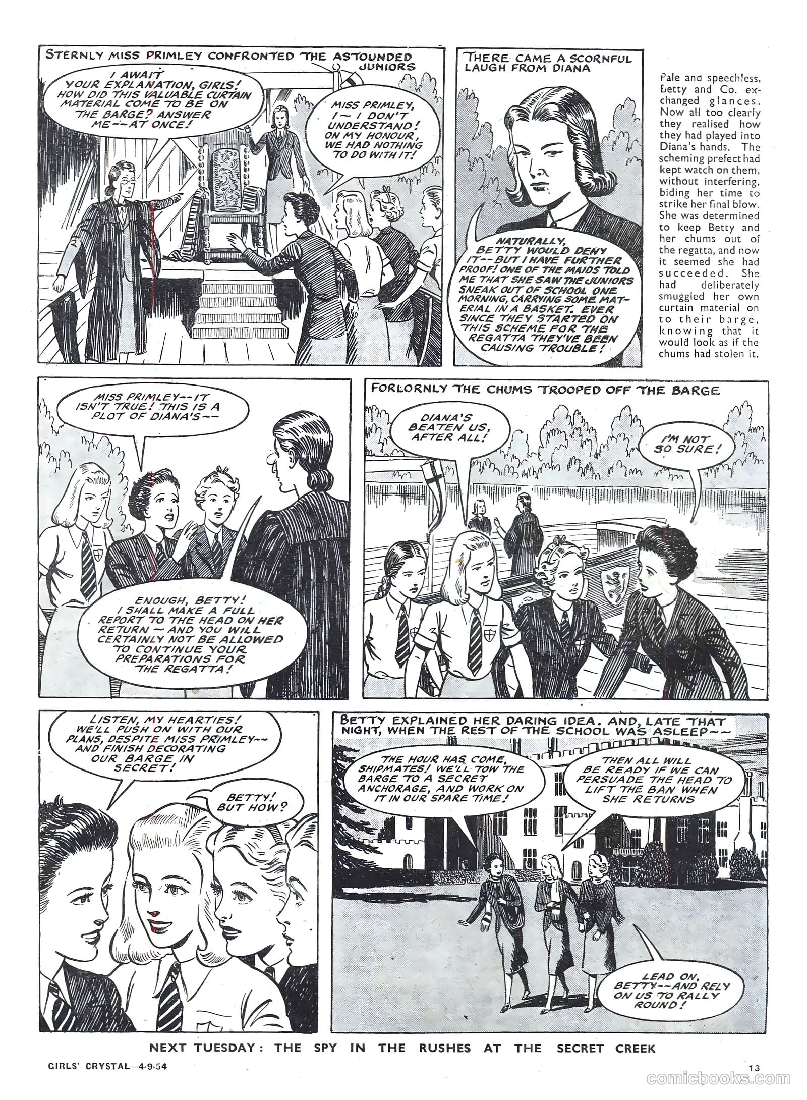 Girls' Crystal #985 (1954) — page 13 of 20