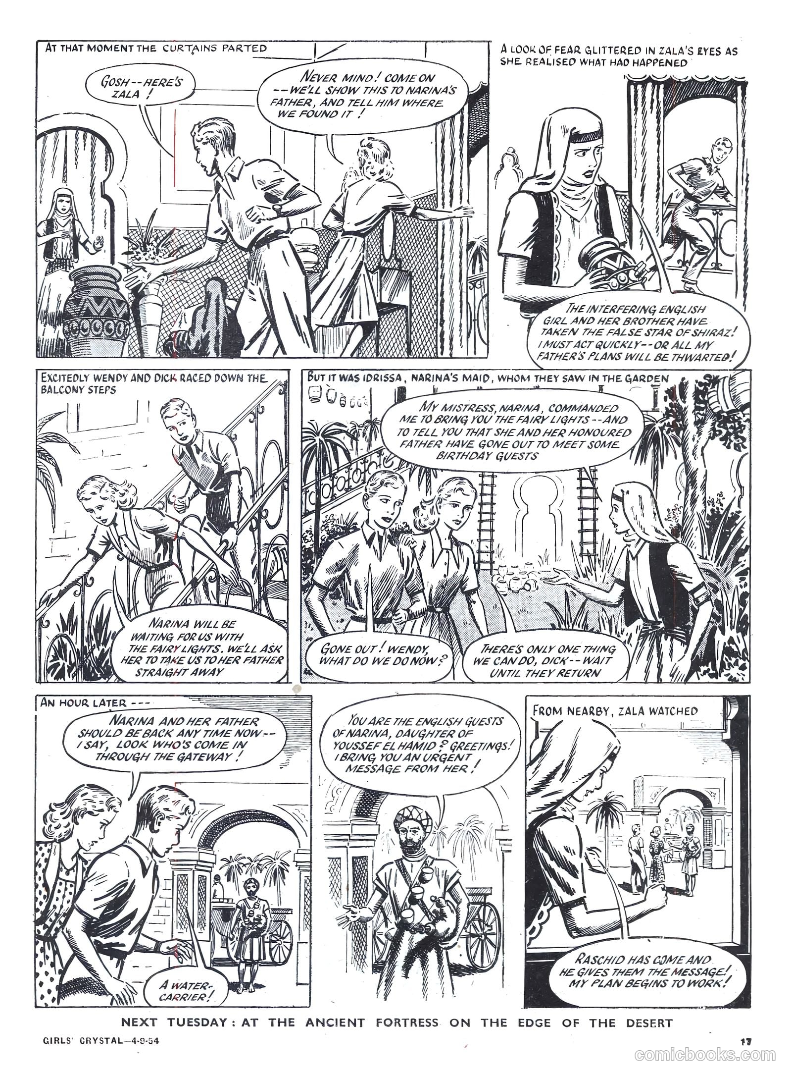 Girls' Crystal #985 (1954) — page 17 of 20