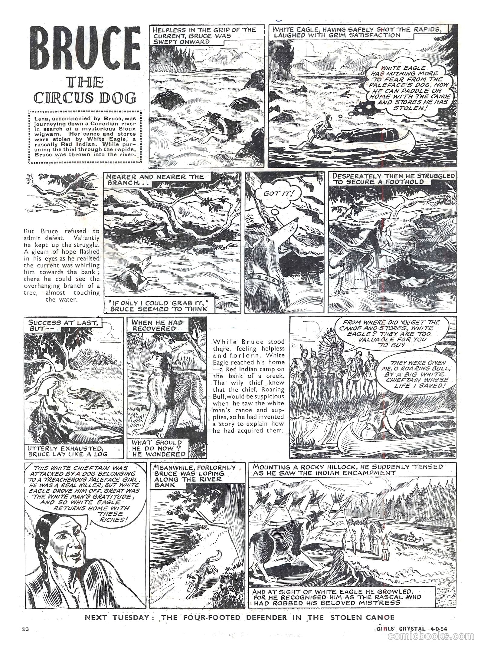 Girls' Crystal #985 (1954) — page 20 of 20