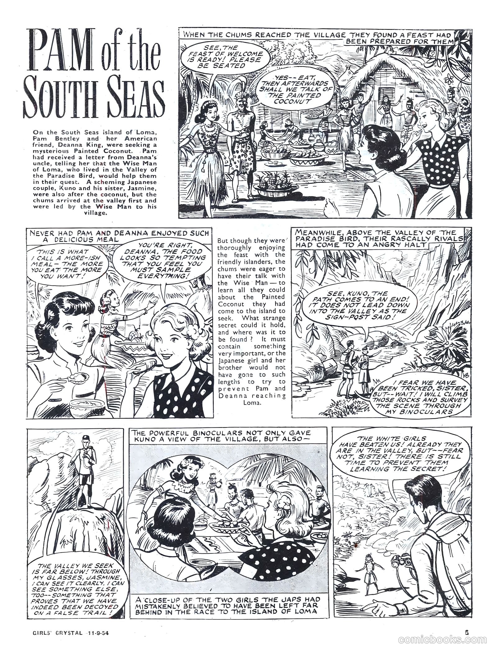 Girls' Crystal #986 (1954) — page 5 of 20