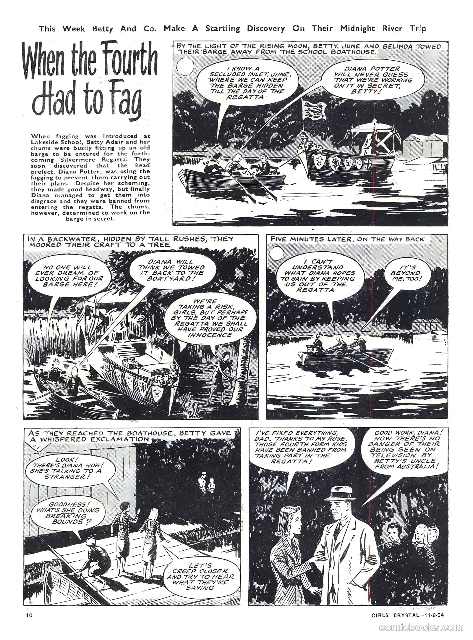 Girls' Crystal #986 (1954) — page 10 of 20