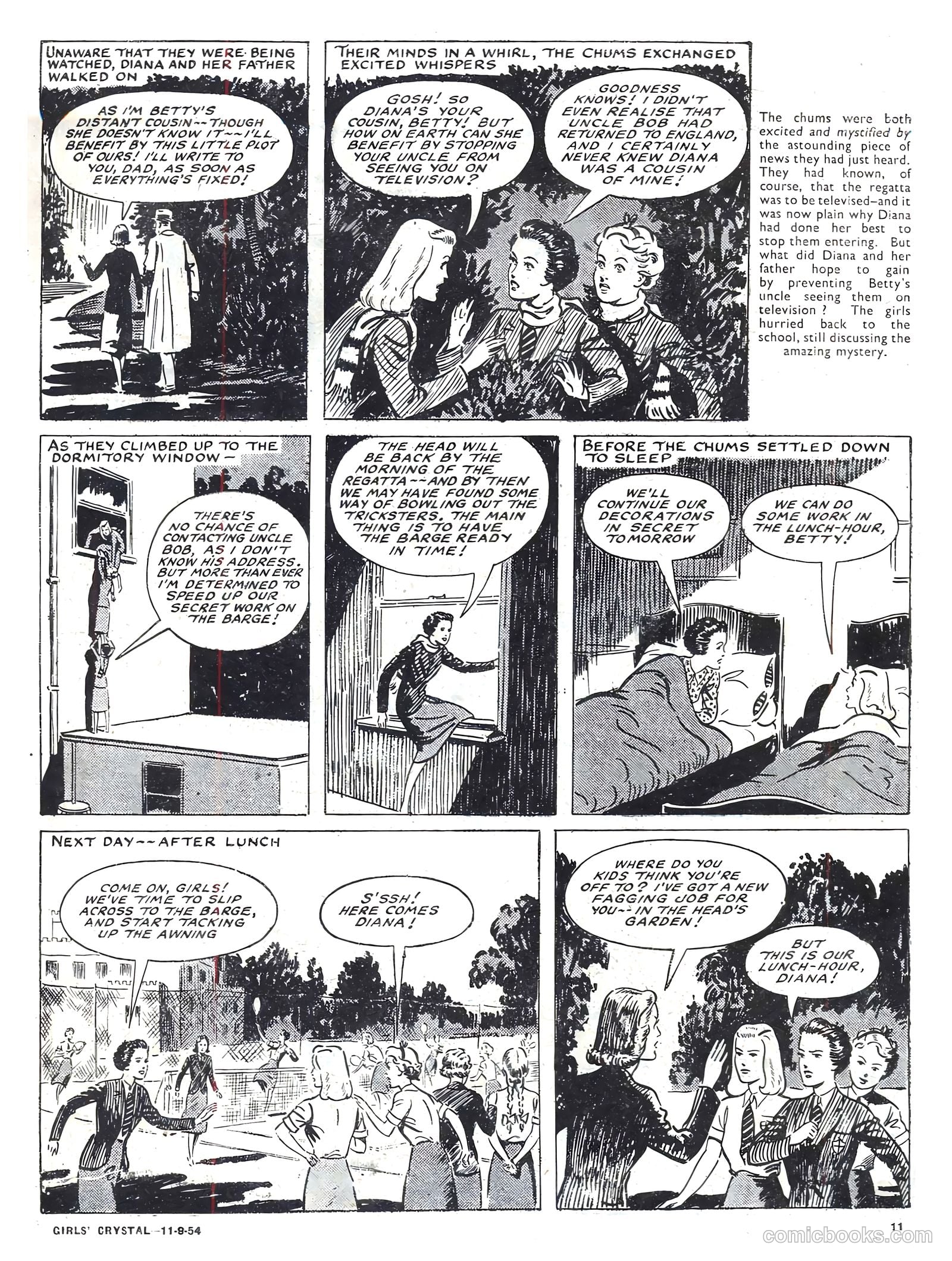 Girls' Crystal #986 (1954) — page 11 of 20