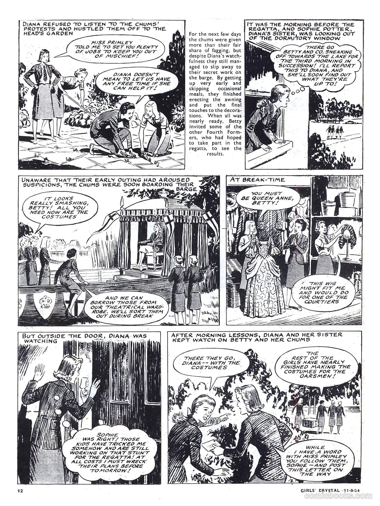 Girls' Crystal #986 (1954) — page 12 of 20