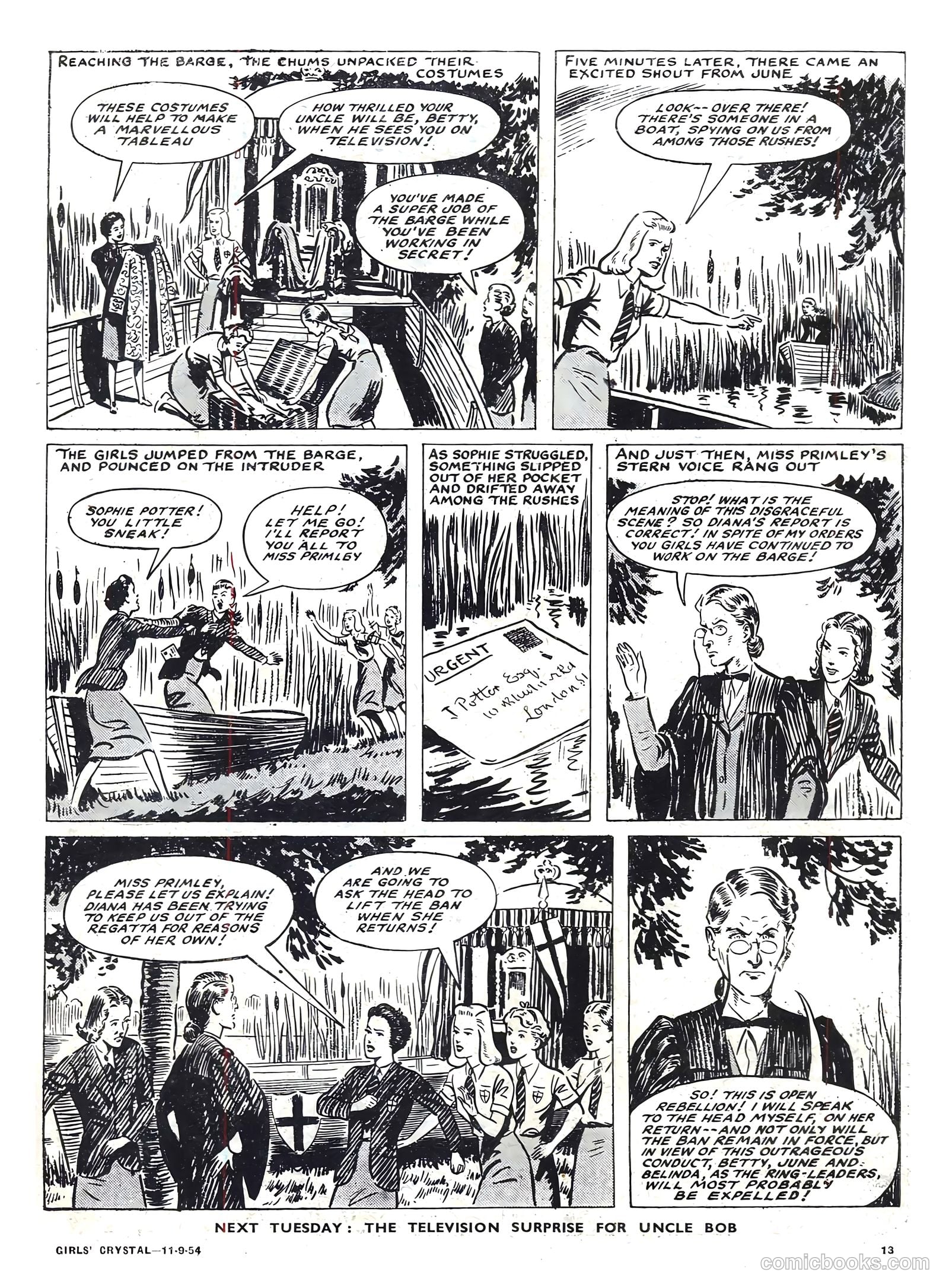 Girls' Crystal #986 (1954) — page 13 of 20