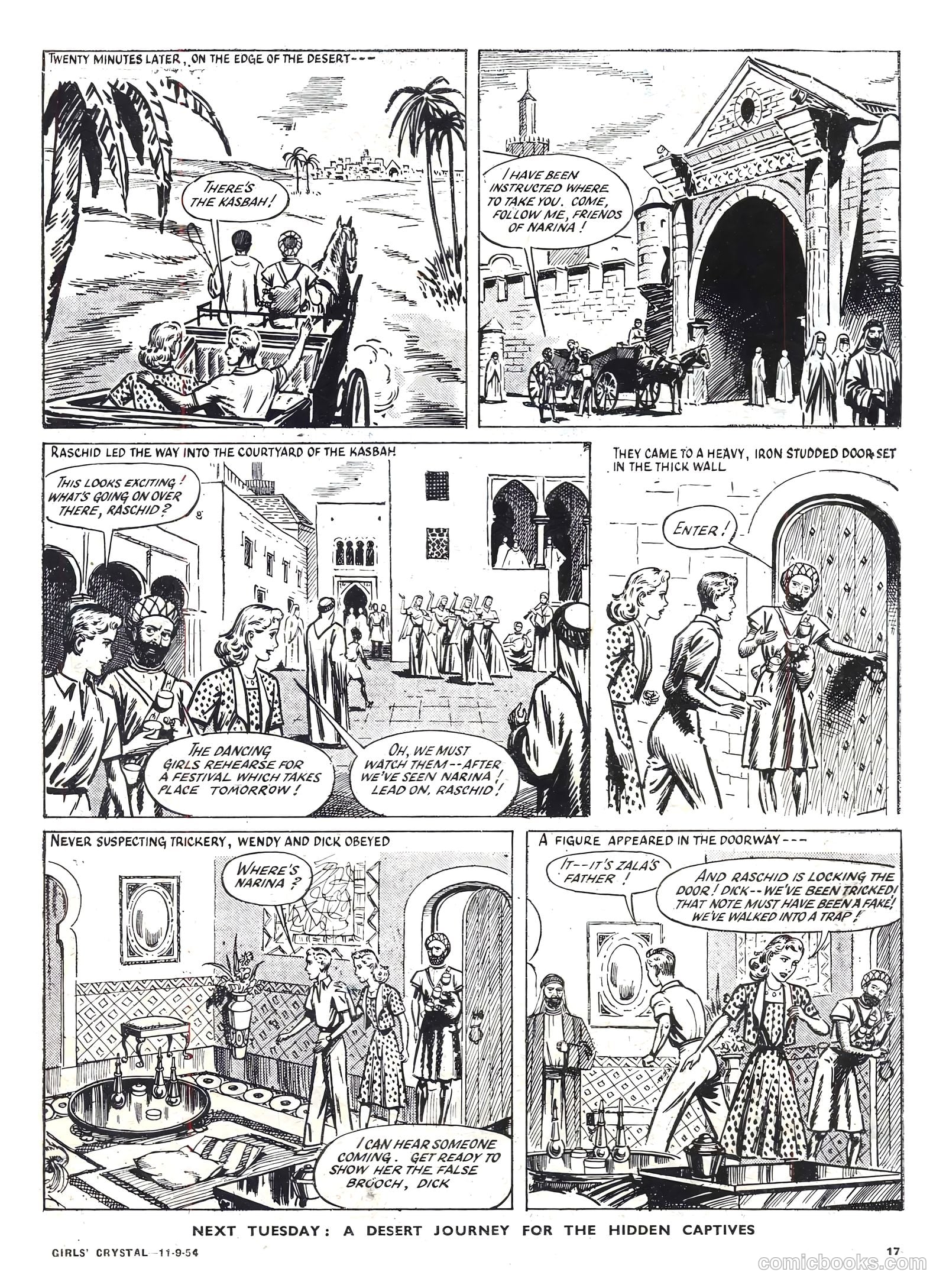 Girls' Crystal #986 (1954) — page 17 of 20