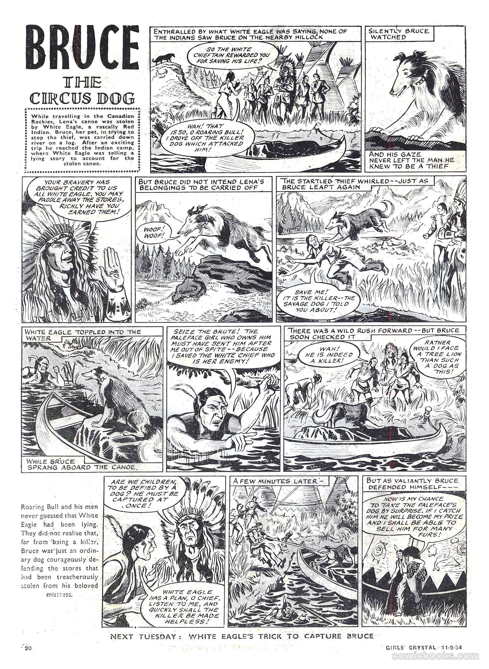 Girls' Crystal #986 (1954) — page 20 of 20