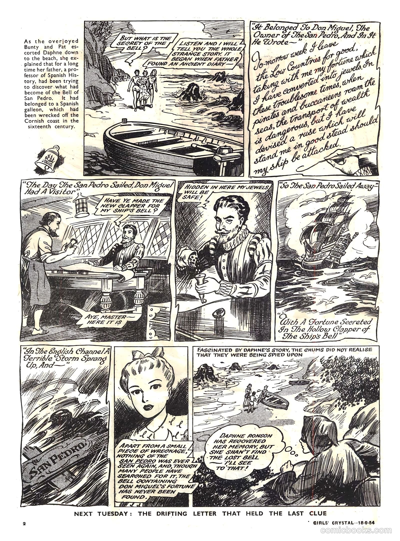 Girls' Crystal #987 (1954) — page 2 of 20