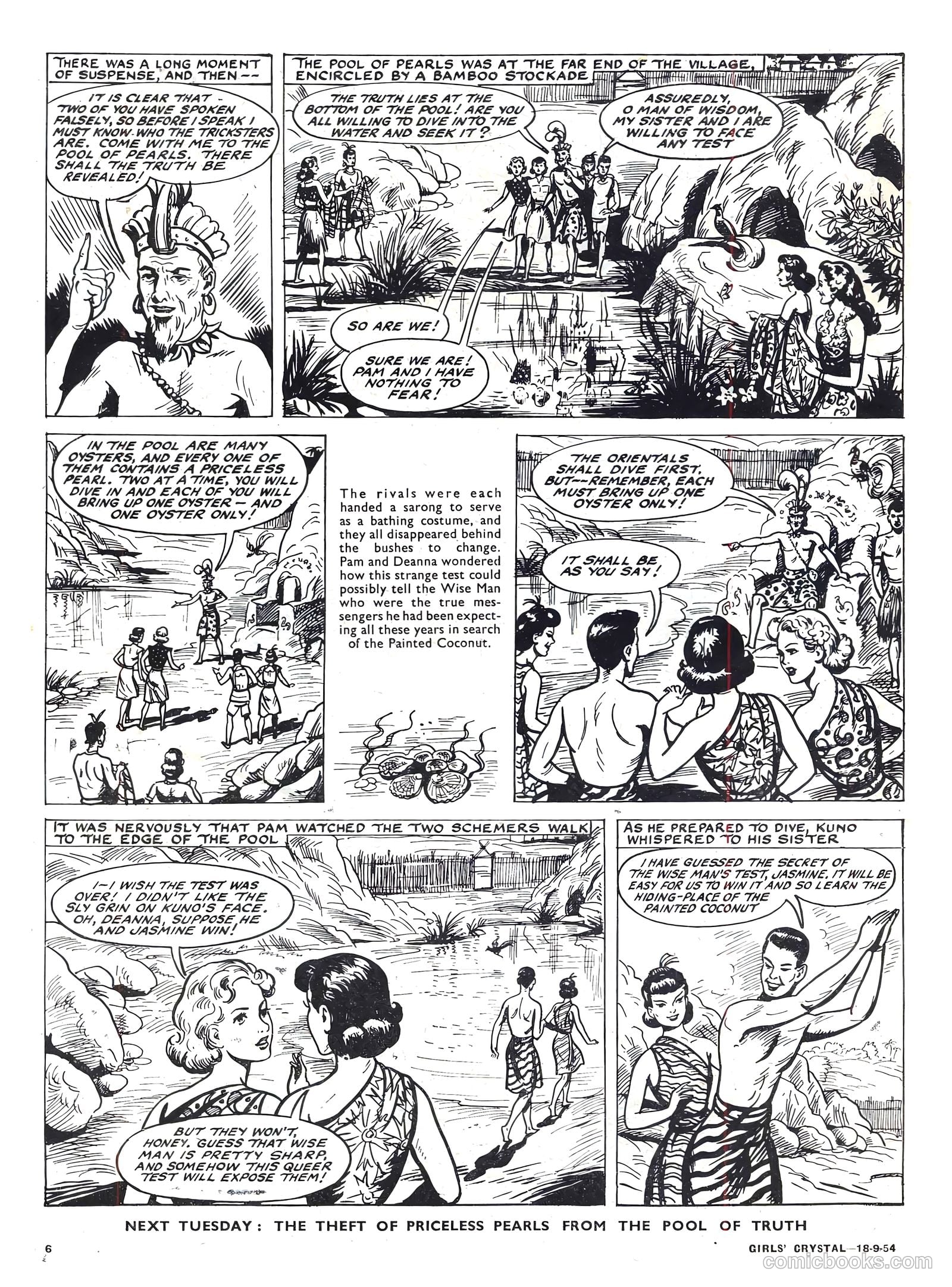 Girls' Crystal #987 (1954) — page 6 of 20
