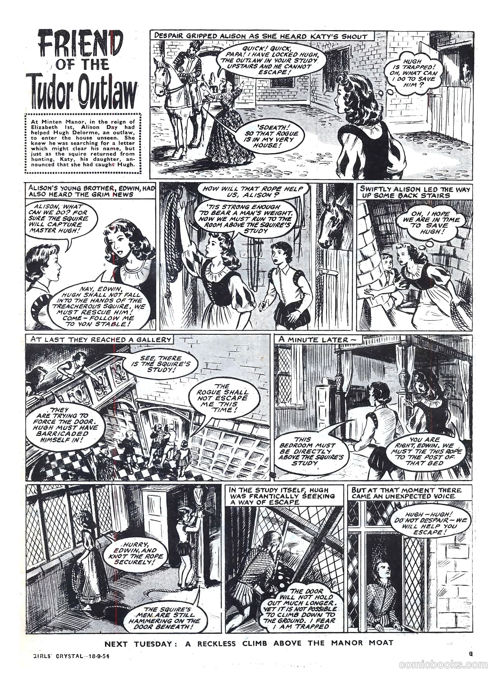 Girls' Crystal #987 (1954) — page 9 of 20