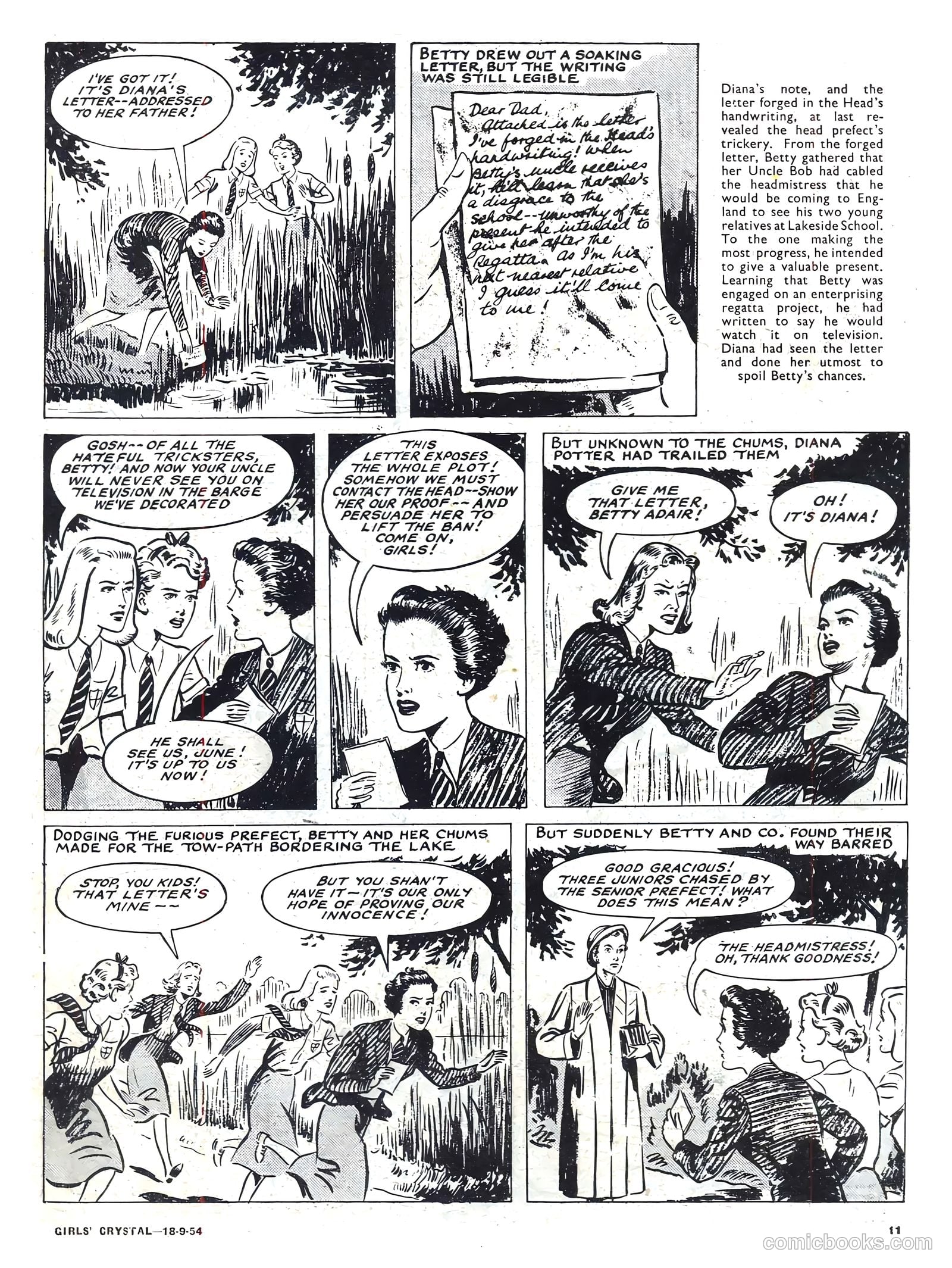 Girls' Crystal #987 (1954) — page 11 of 20