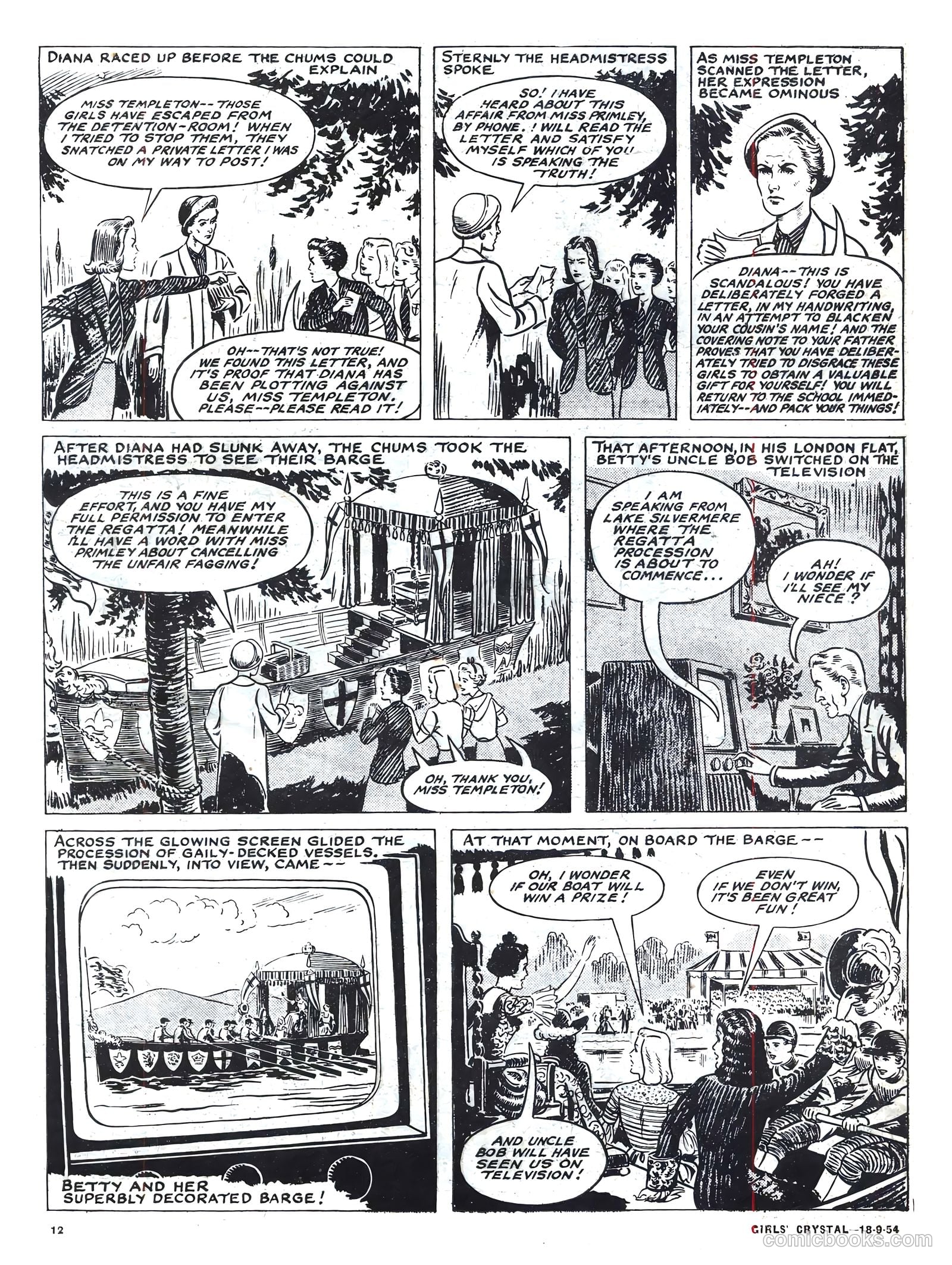 Girls' Crystal #987 (1954) — page 12 of 20