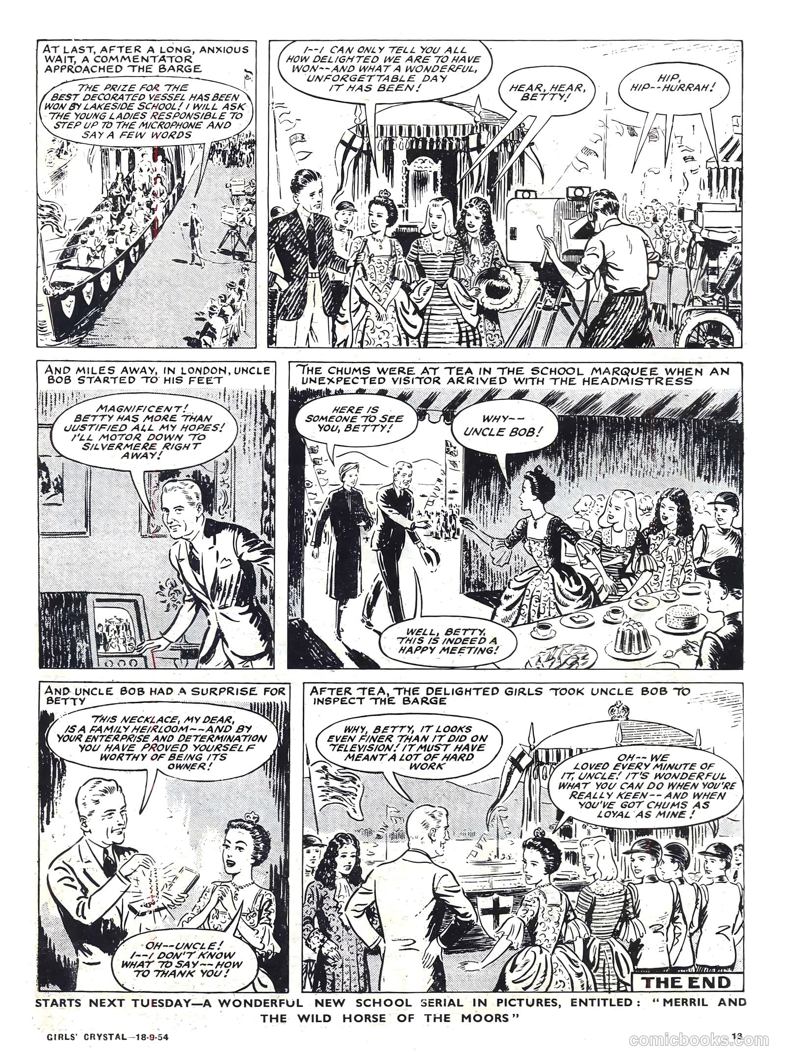 Girls' Crystal #987 (1954) — page 13 of 20