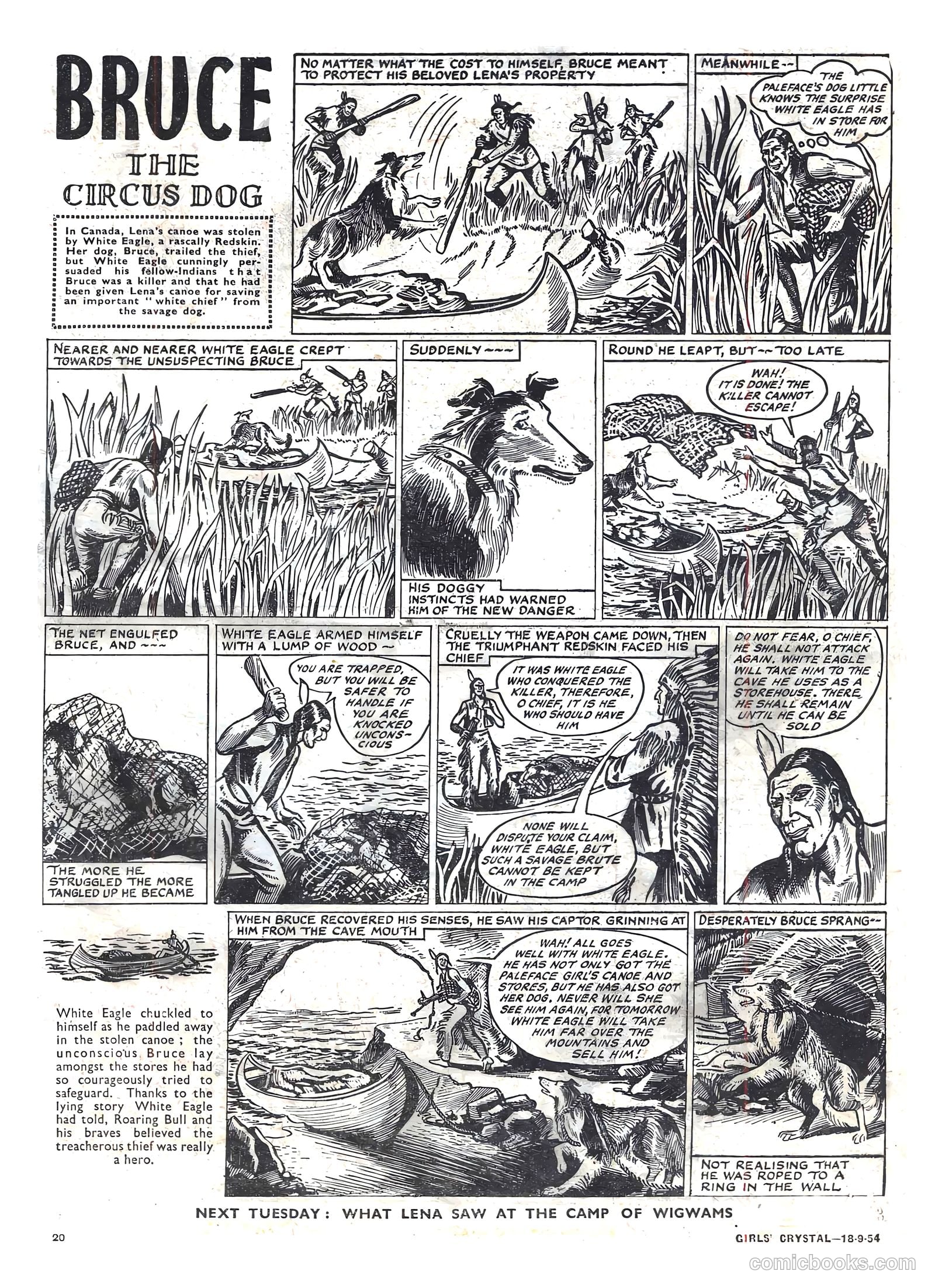 Girls' Crystal #987 (1954) — page 20 of 20