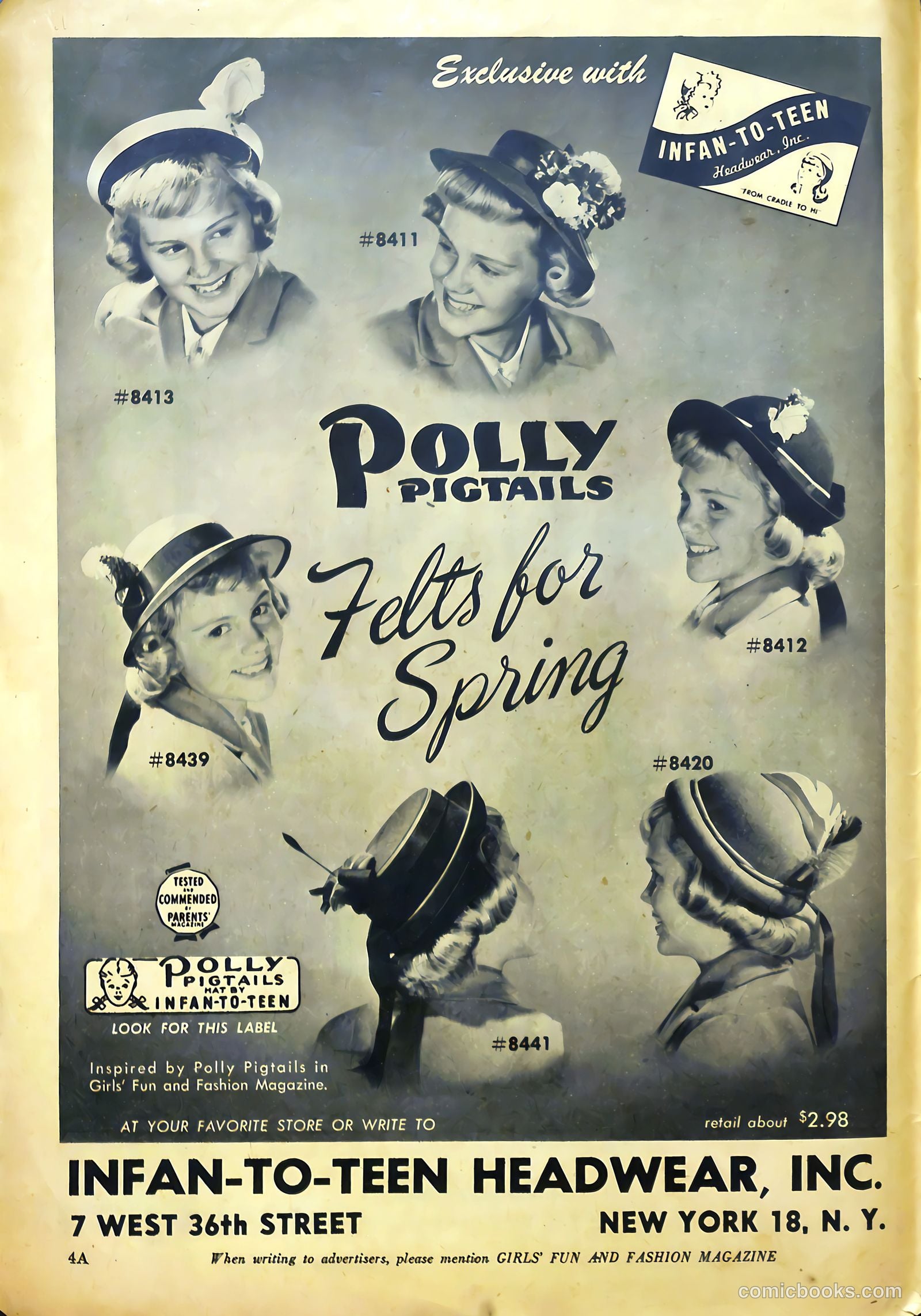 Girls' Fun and Fashion Magazine #45 (1950) — page 4 of 52