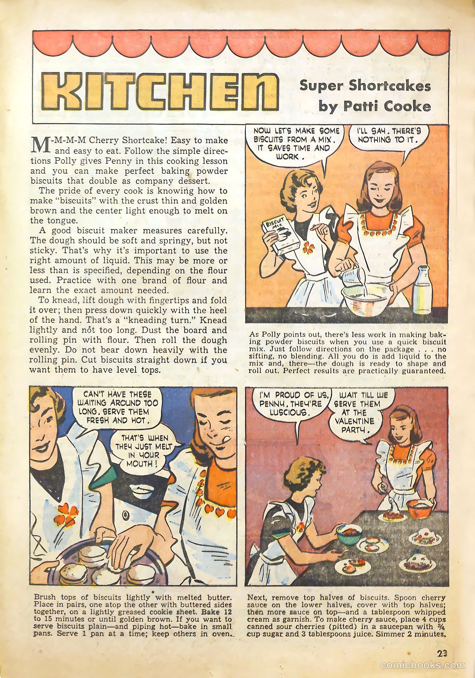 Girls' Fun and Fashion Magazine #45 (1950) — page 32 of 52
