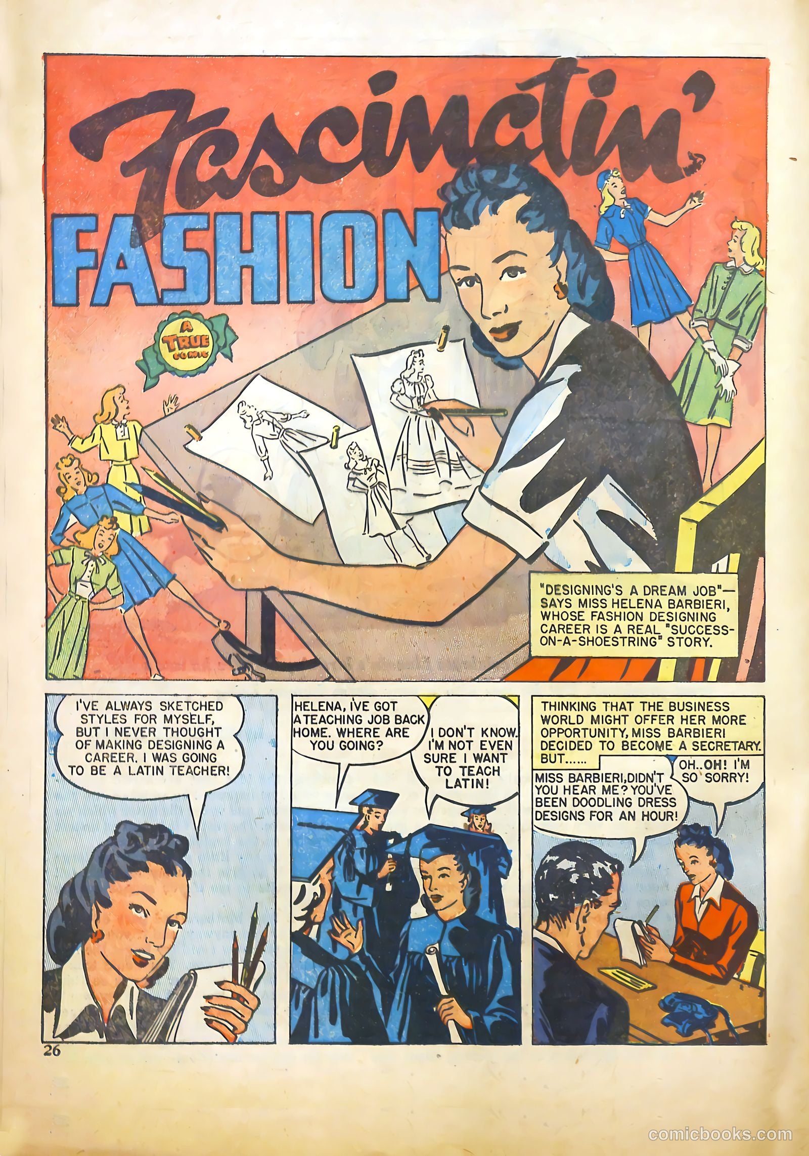 Girls' Fun and Fashion Magazine #45 (1950) — page 35 of 52