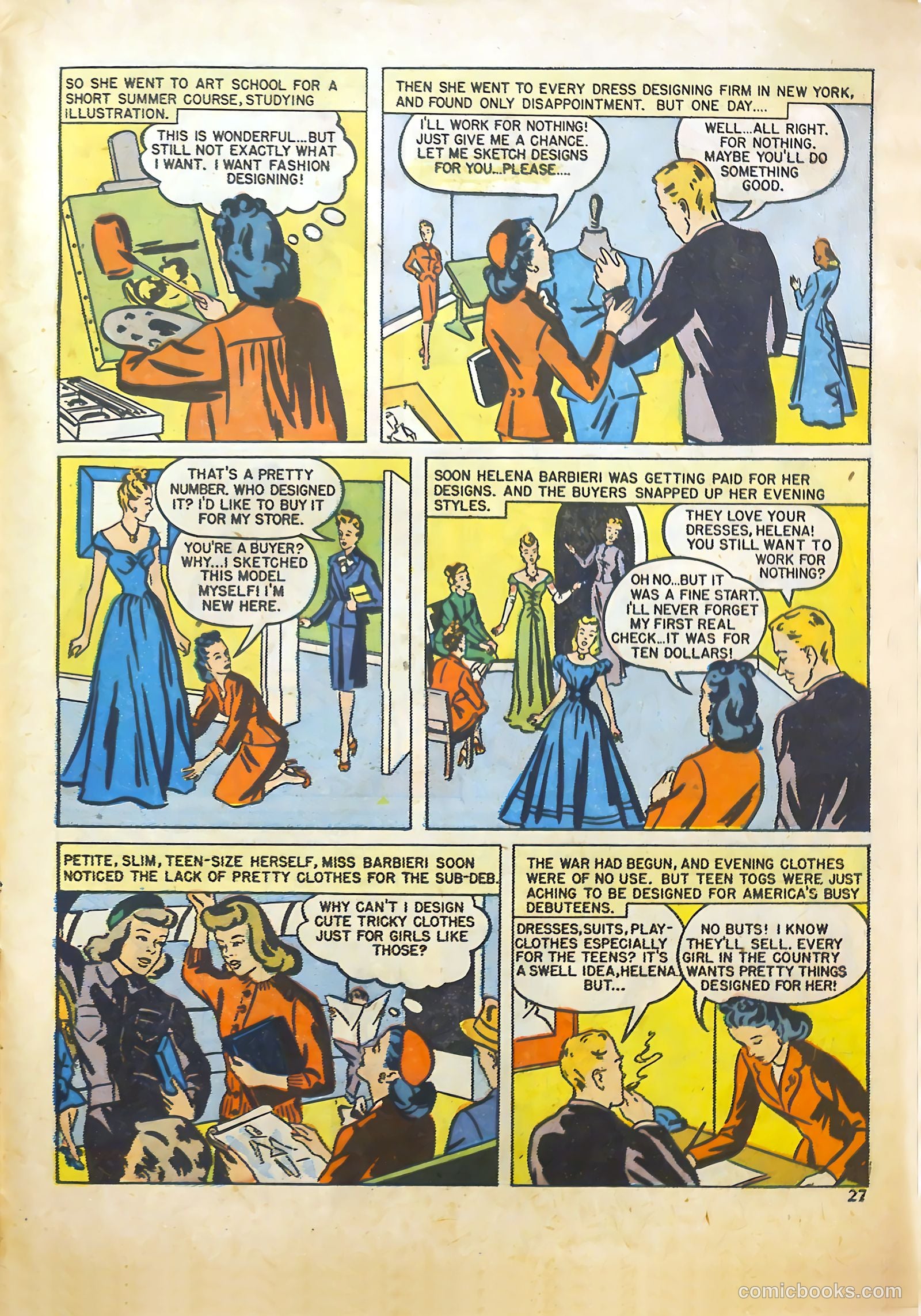 Girls' Fun and Fashion Magazine #45 (1950) — page 36 of 52