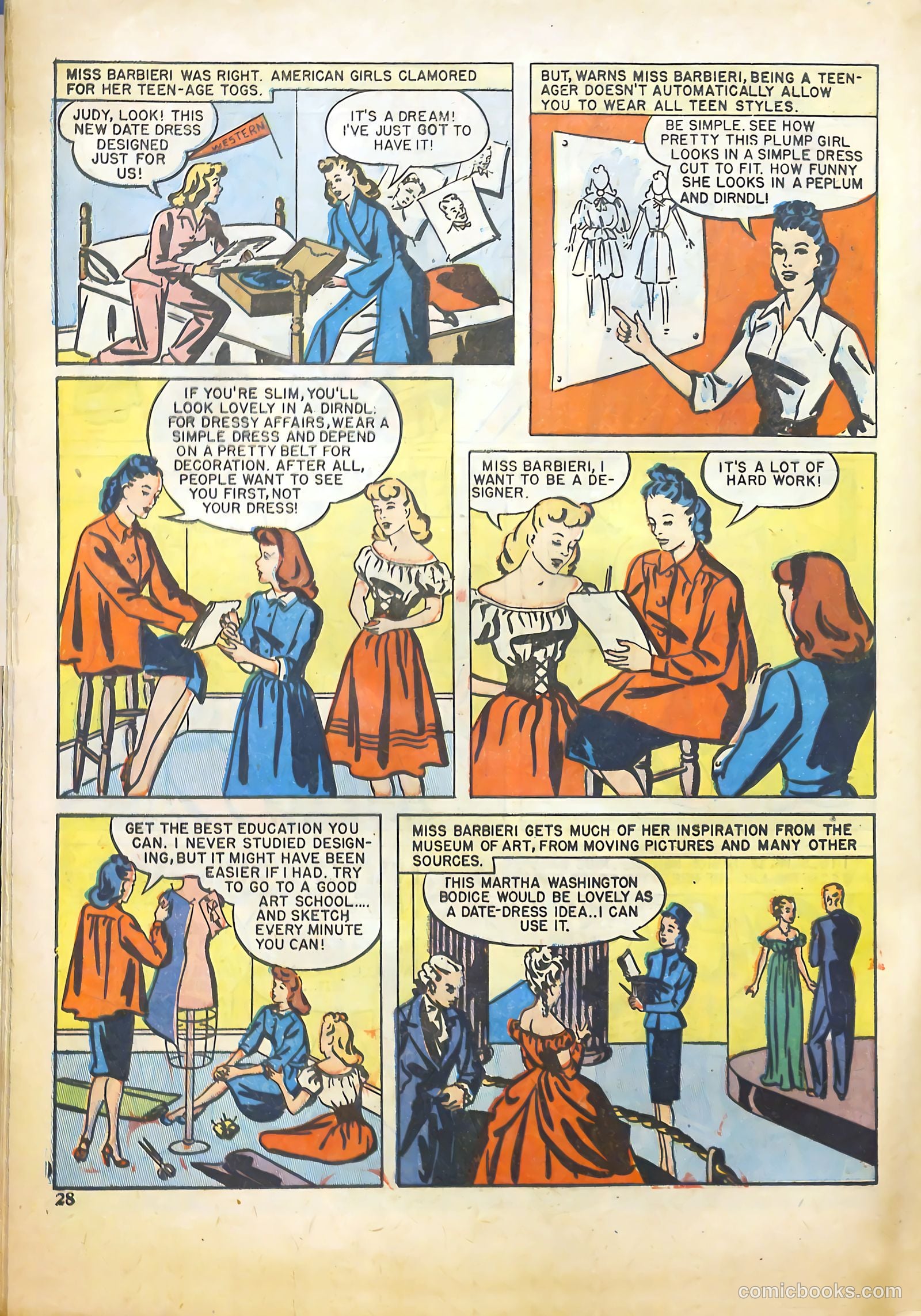 Girls' Fun and Fashion Magazine #45 (1950) — page 37 of 52