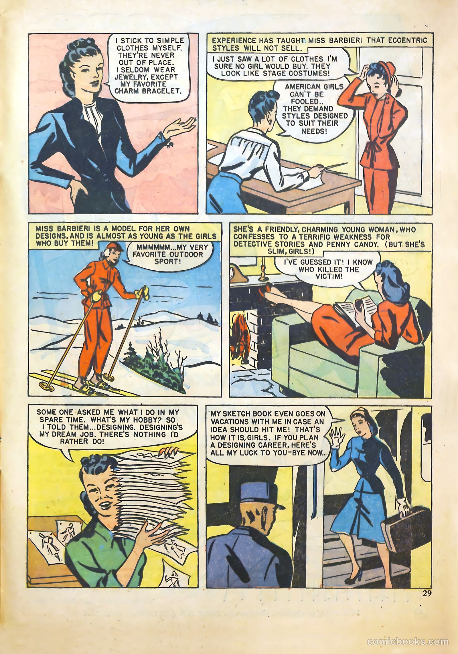 Girls' Fun and Fashion Magazine #45 (1950) — page 38 of 52