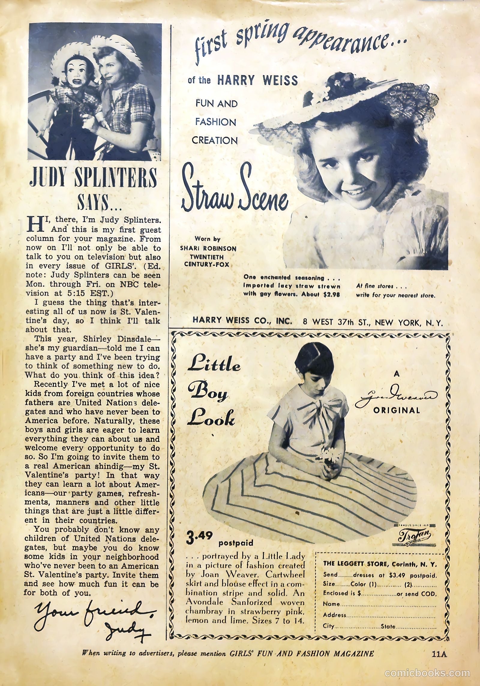 Girls' Fun and Fashion Magazine #45 (1950) — page 42 of 52