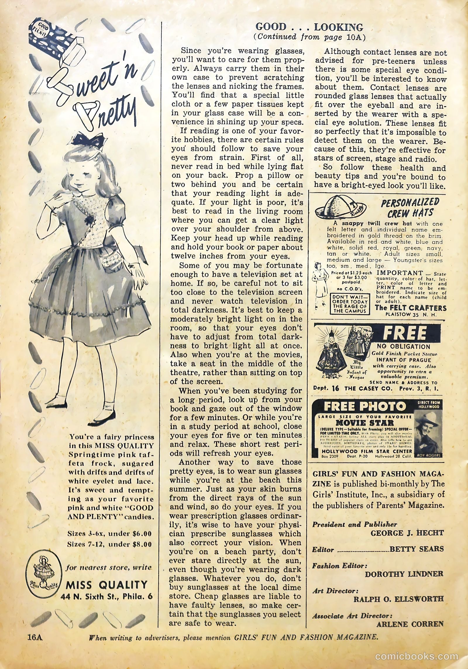 Girls' Fun and Fashion Magazine #45 (1950) — page 47 of 52
