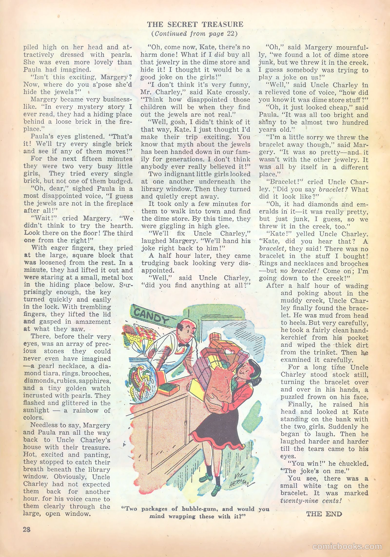 Girls' Fun and Fashion Magazine #46 (1950) — page 33 of 43