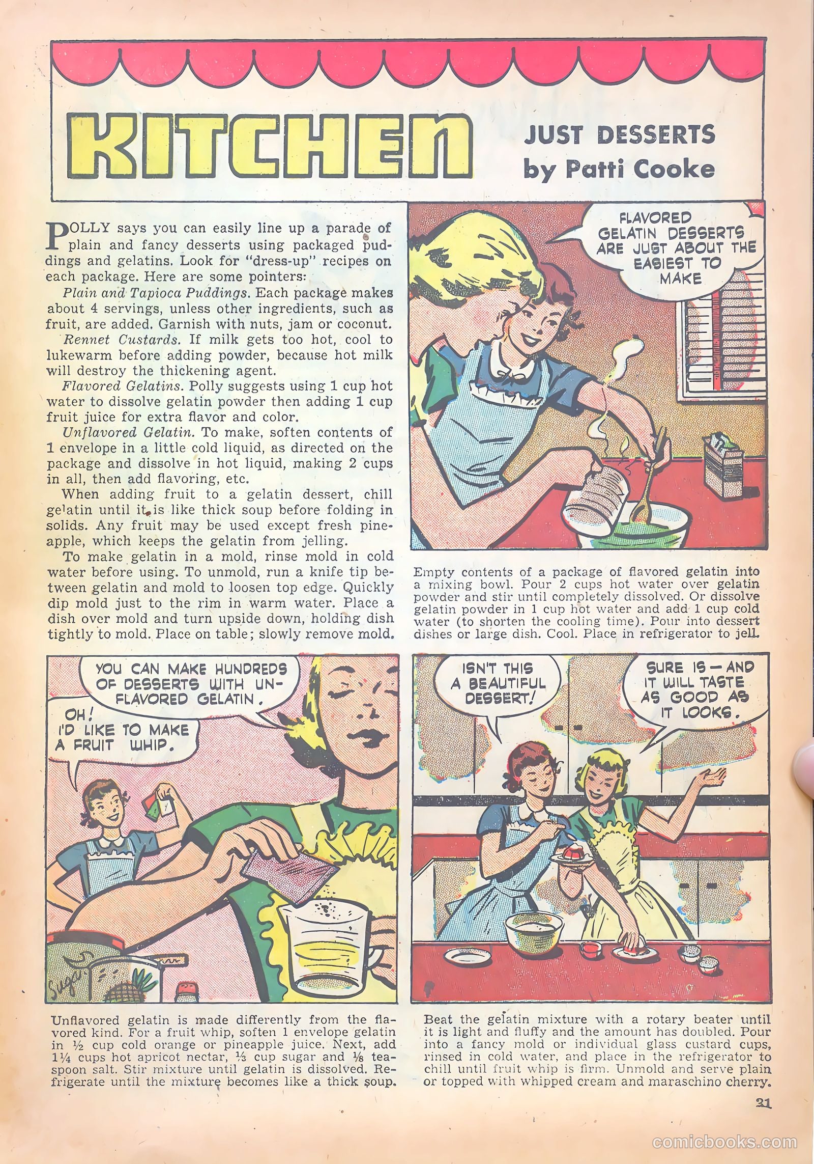 Girls' Fun and Fashion Magazine #46 (1950) — page 36 of 43