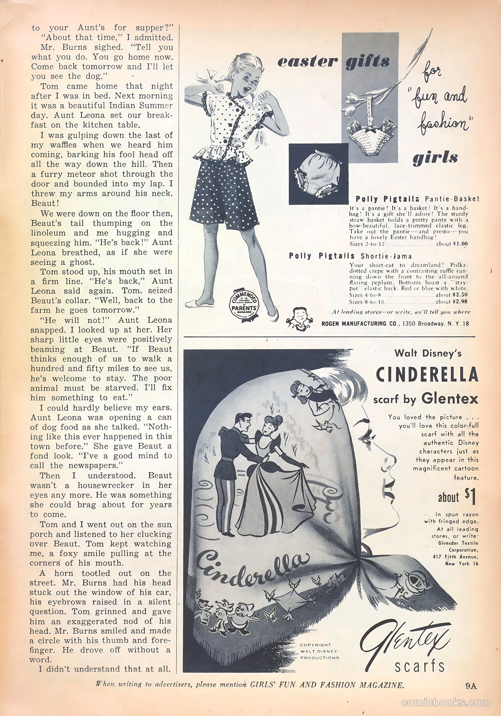 Girls' Fun and Fashion Magazine #46 (1950) — page 40 of 43