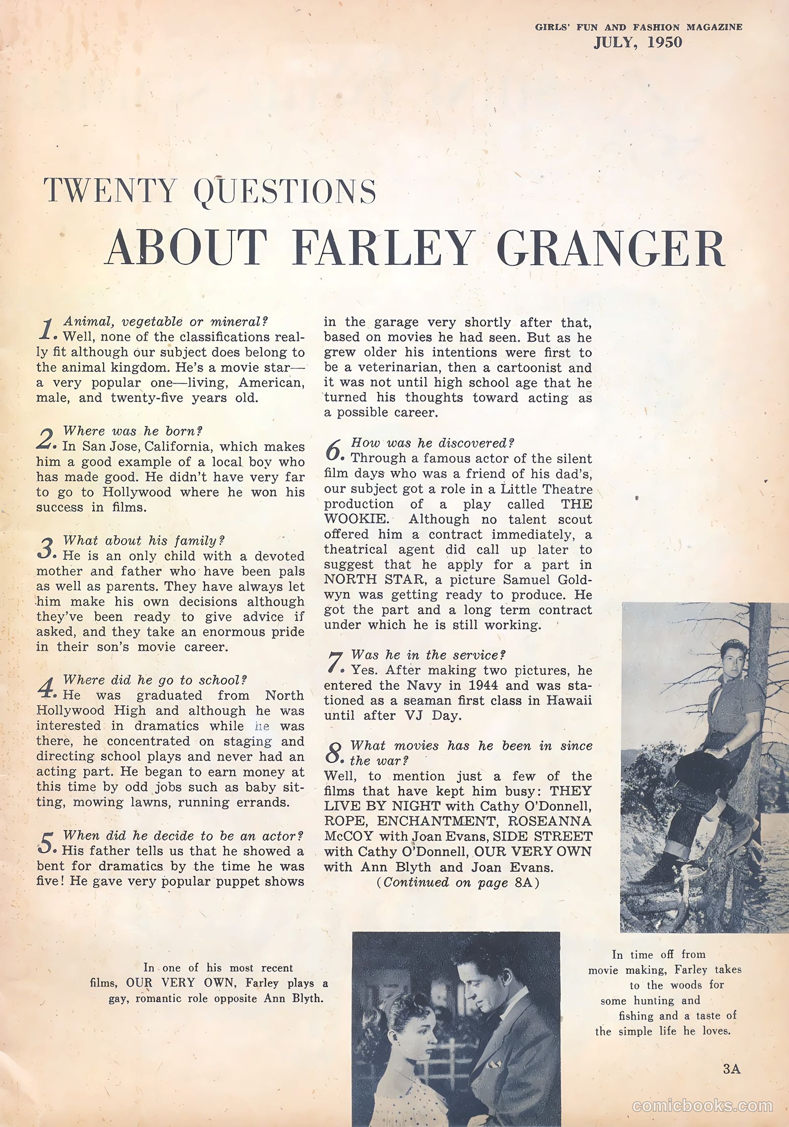 Girls' Fun and Fashion Magazine #47 (1950) — page 3 of 43