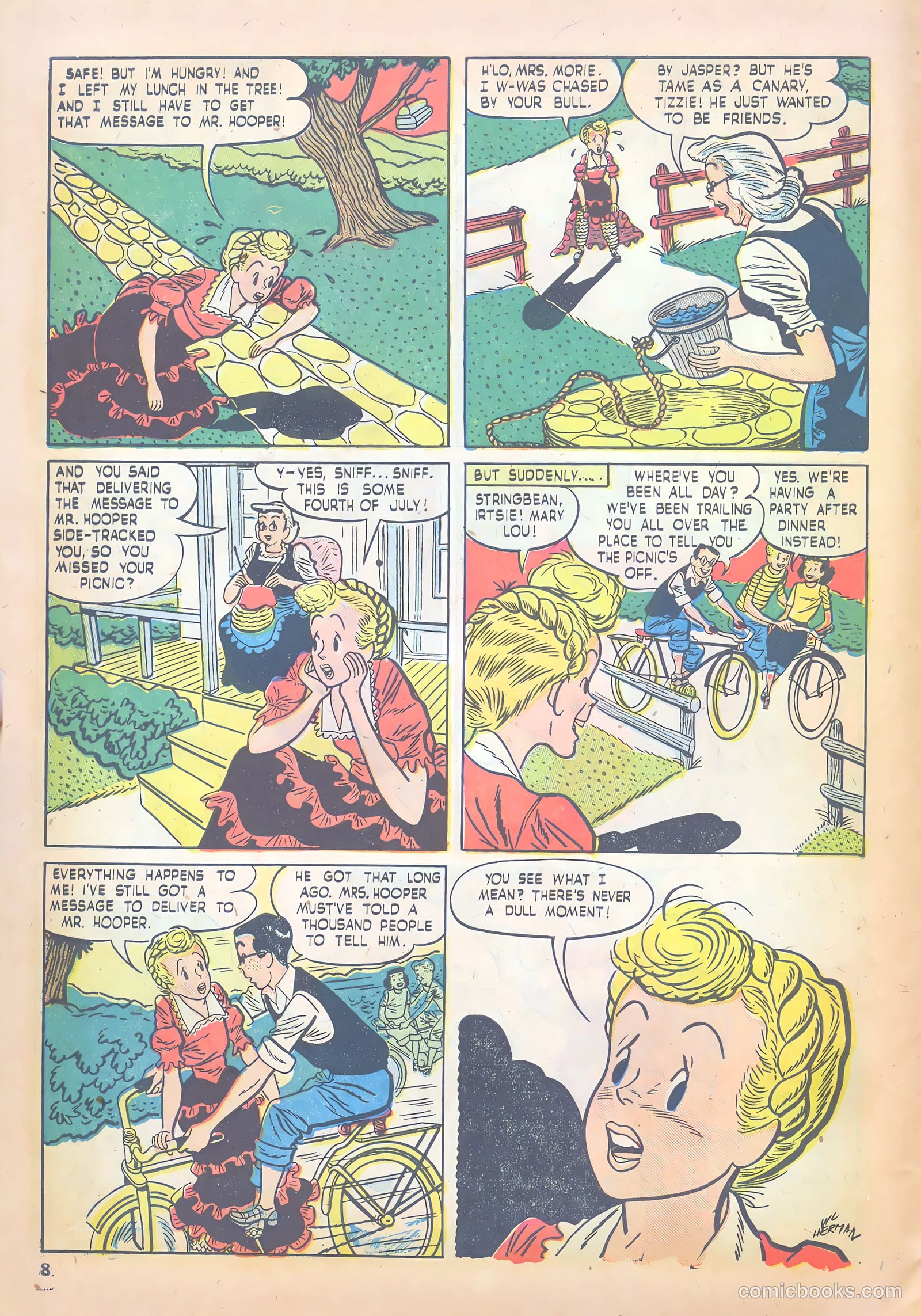 Girls' Fun and Fashion Magazine #47 (1950) — page 14 of 43