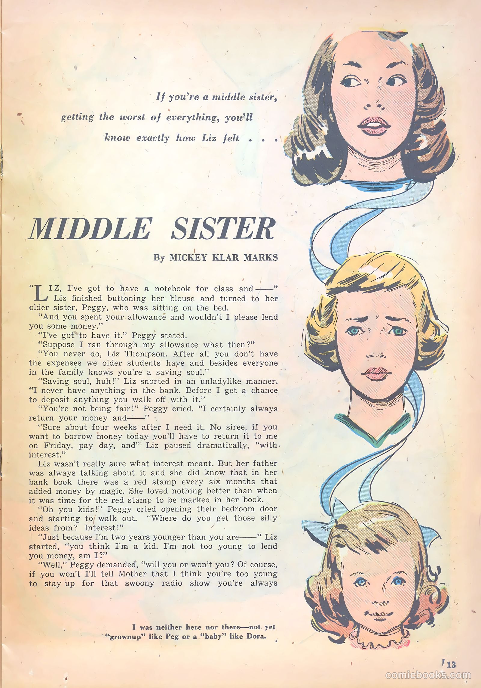 Girls' Fun and Fashion Magazine #47 (1950) — page 19 of 43