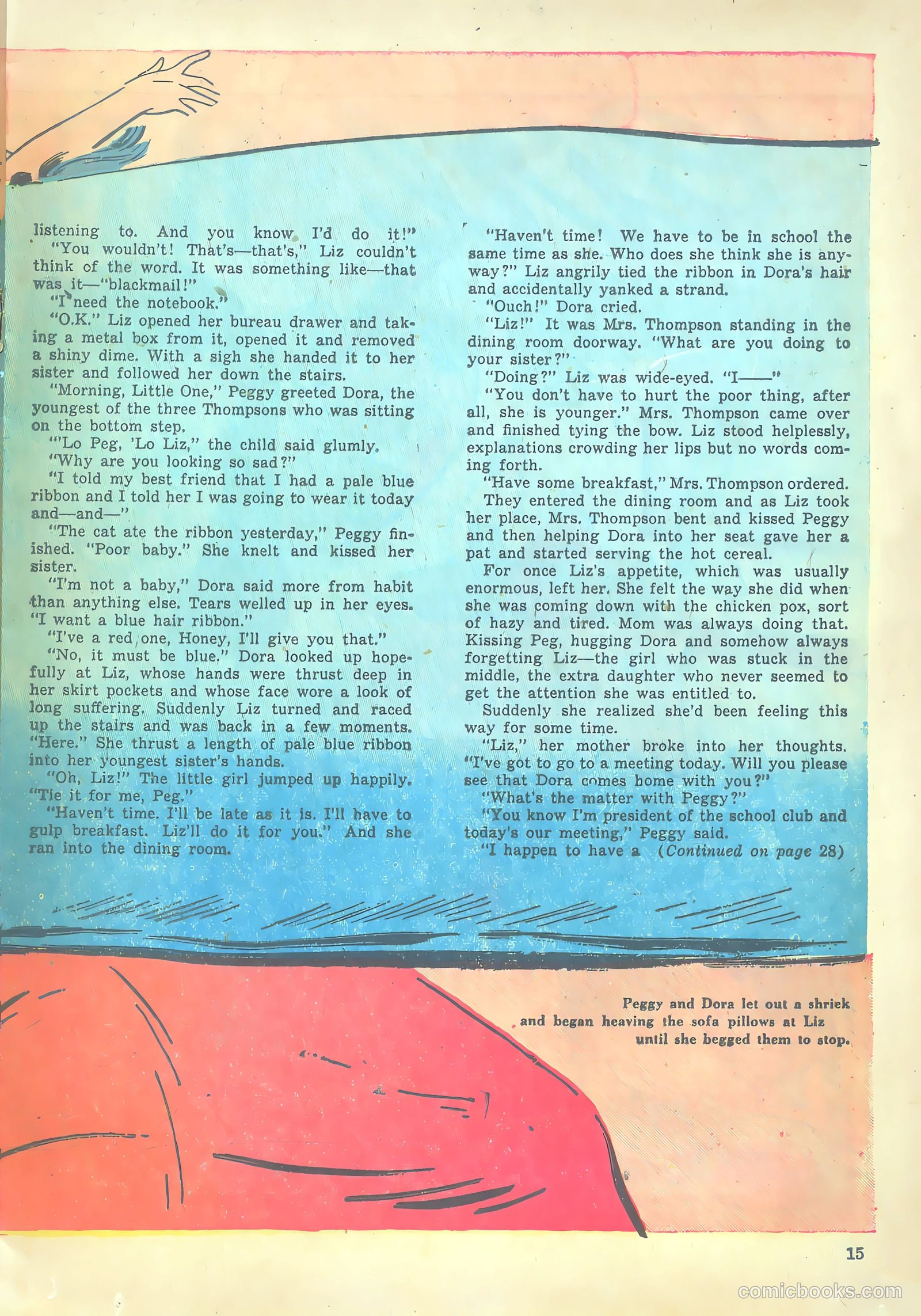 Girls' Fun and Fashion Magazine #47 (1950) — page 21 of 43