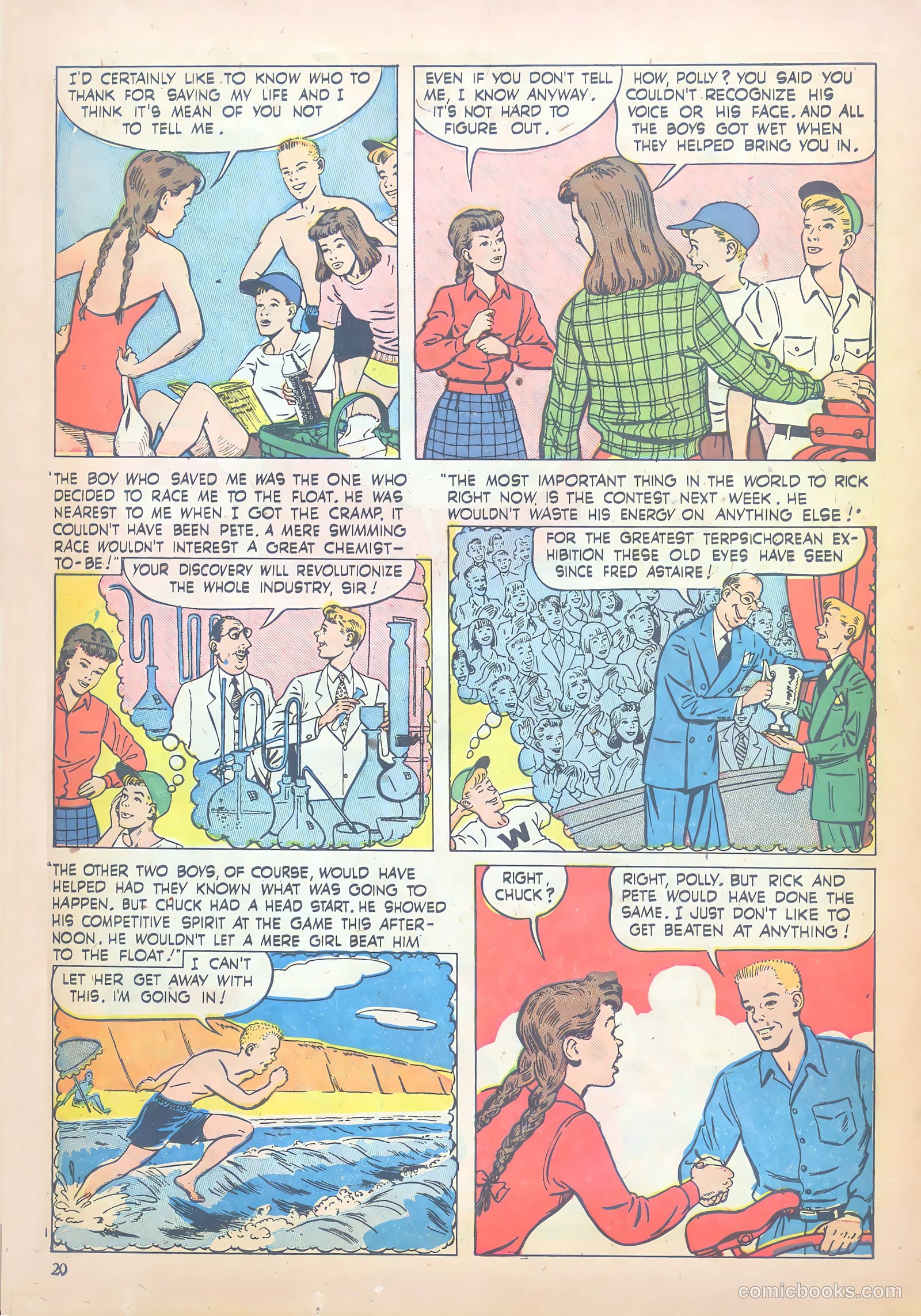 Girls' Fun and Fashion Magazine #47 (1950) — page 25 of 43