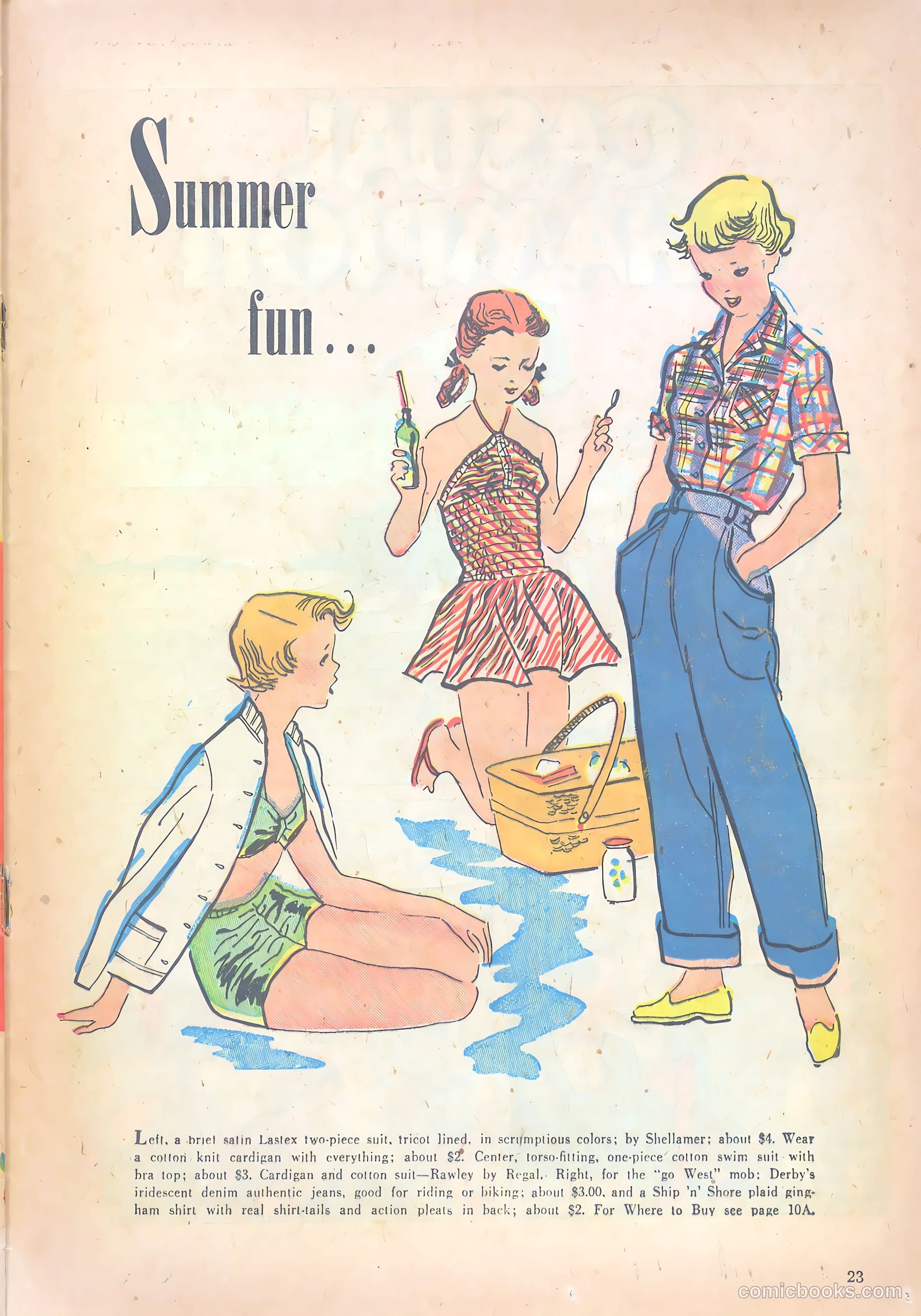 Girls' Fun and Fashion Magazine #47 (1950) — page 28 of 43