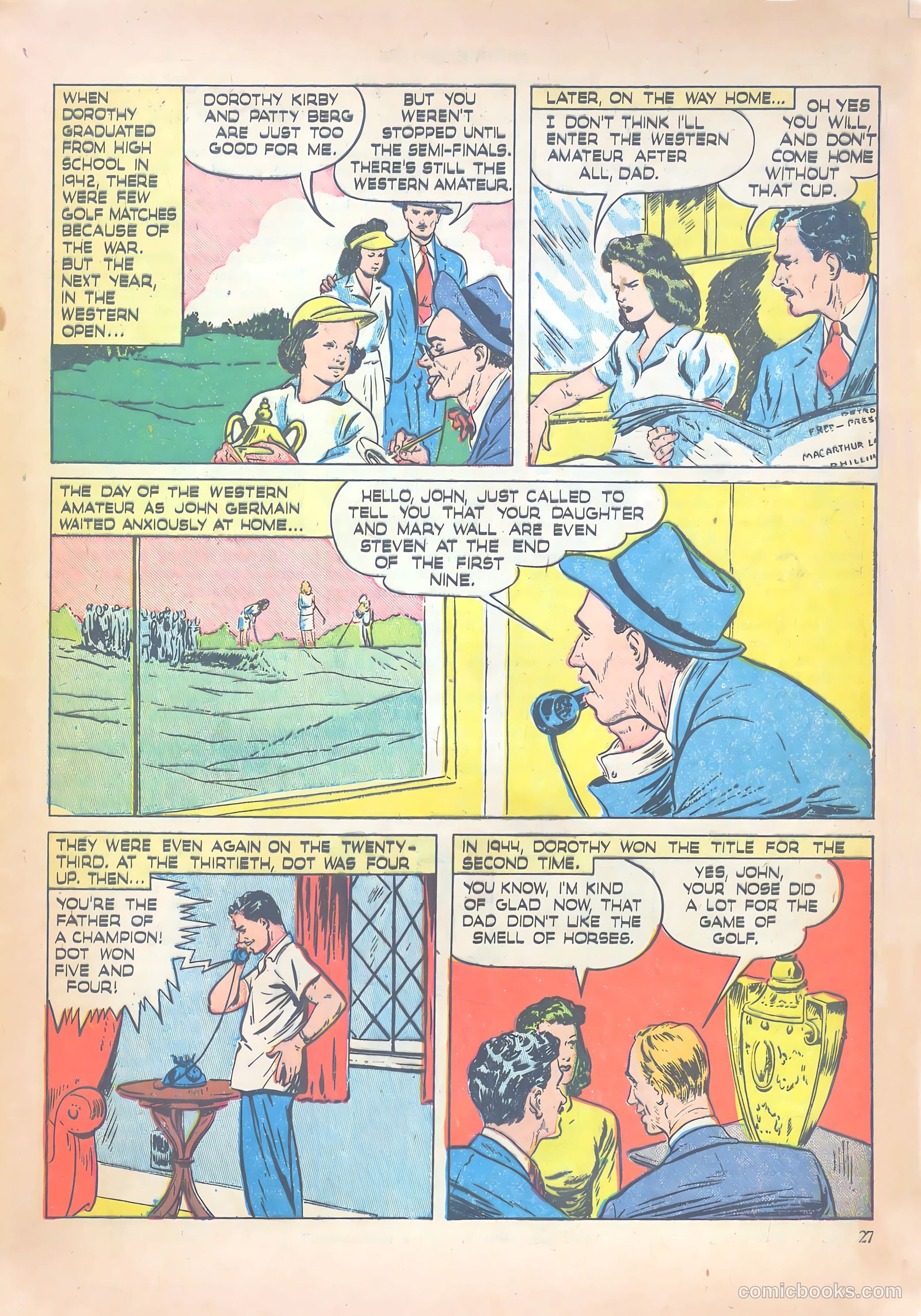 Girls' Fun and Fashion Magazine #47 (1950) — page 32 of 43