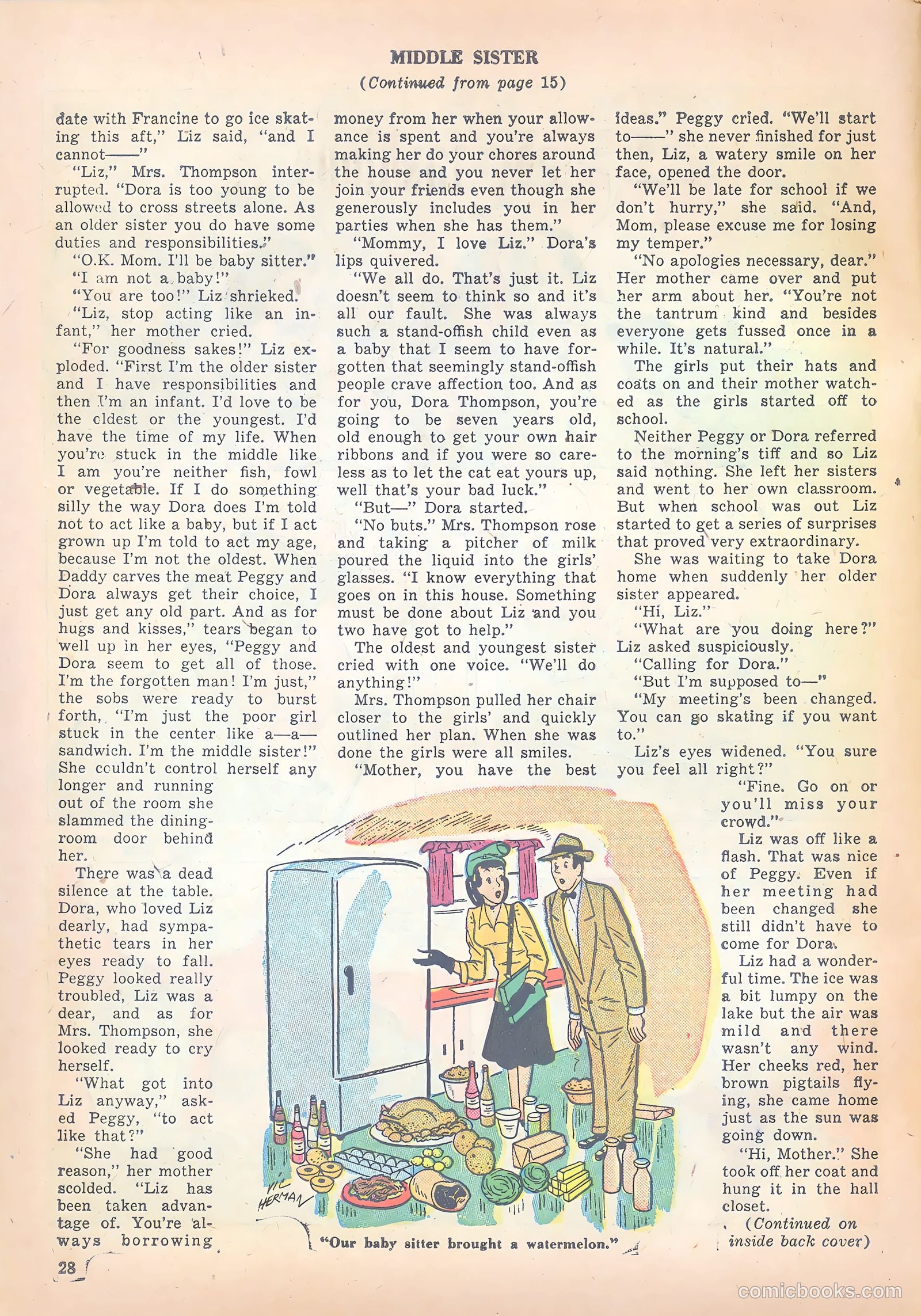 Girls' Fun and Fashion Magazine #47 (1950) — page 33 of 43