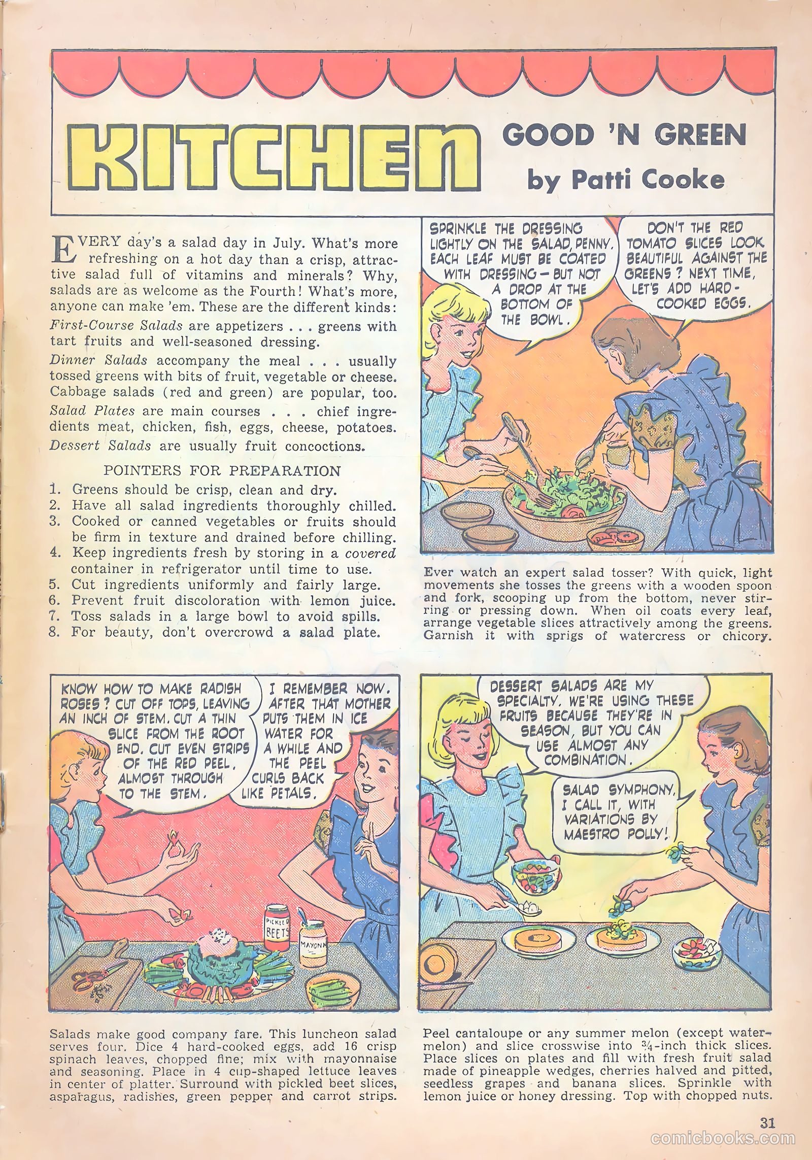 Girls' Fun and Fashion Magazine #47 (1950) — page 36 of 43