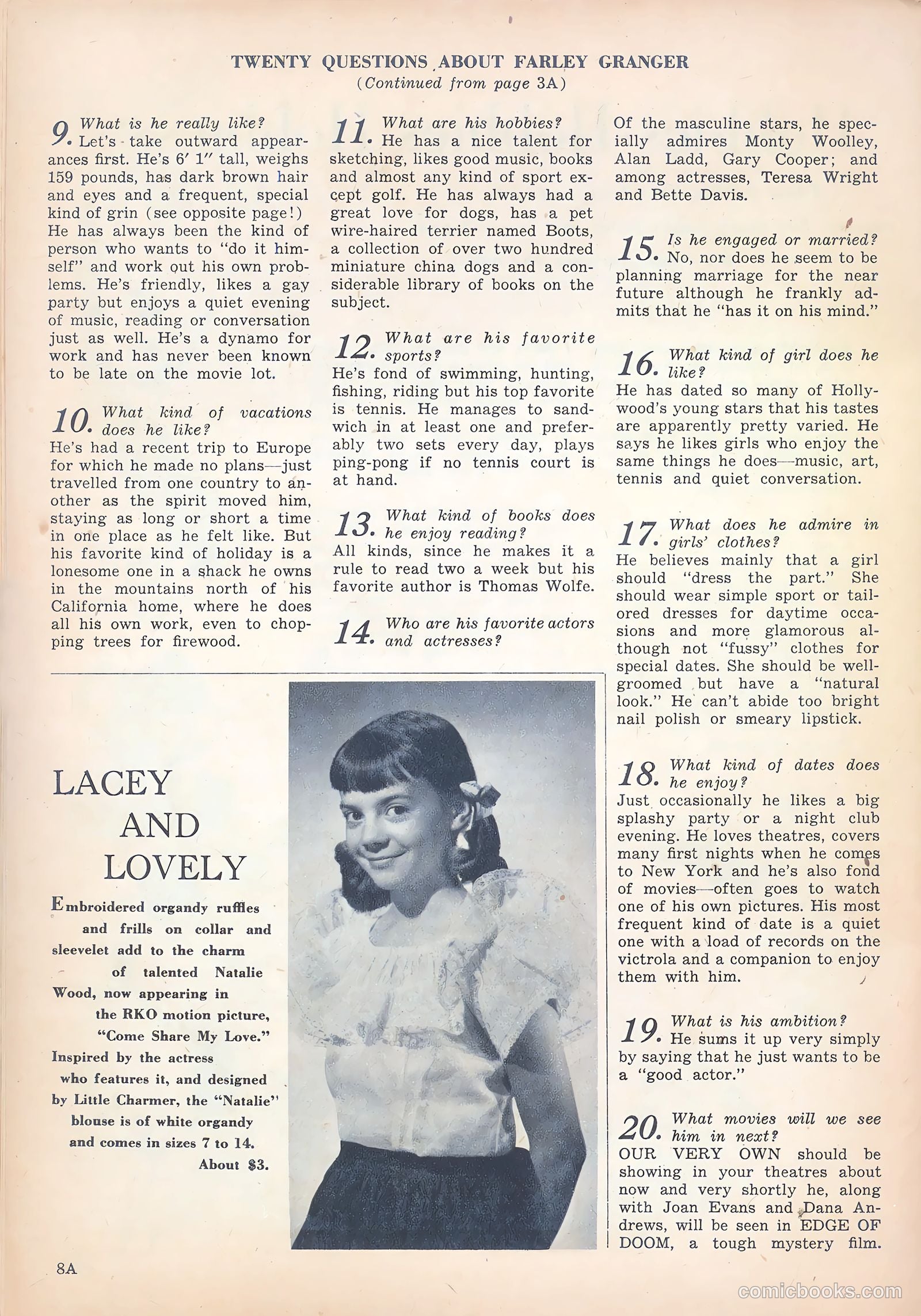Girls' Fun and Fashion Magazine #47 (1950) — page 39 of 43