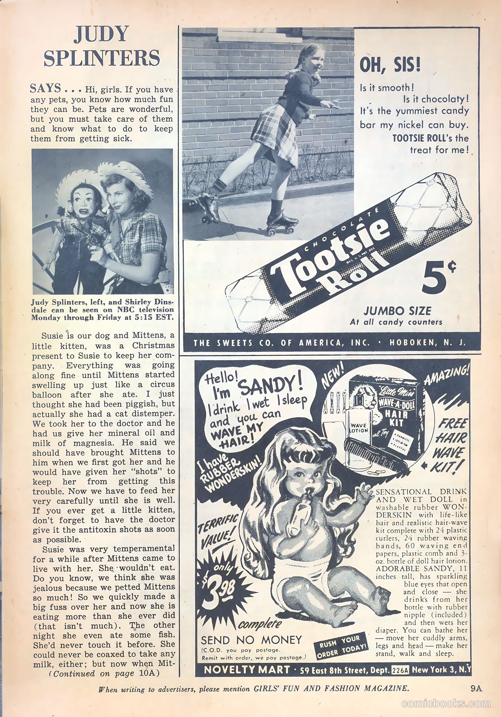 Girls' Fun and Fashion Magazine #47 (1950) — page 40 of 43