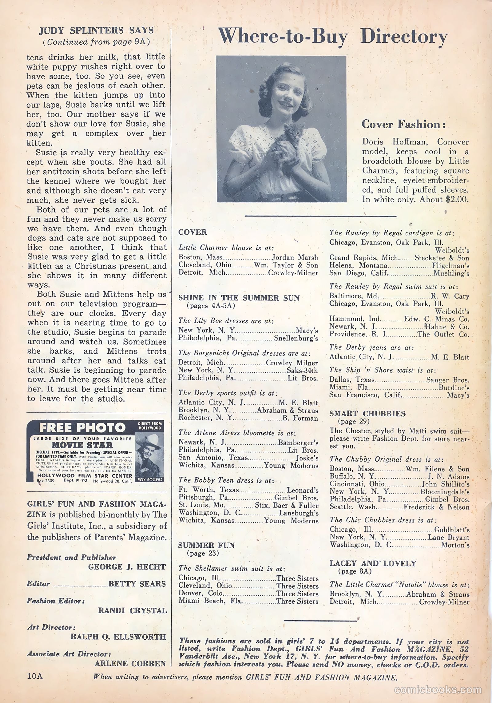 Girls' Fun and Fashion Magazine #47 (1950) — page 41 of 43